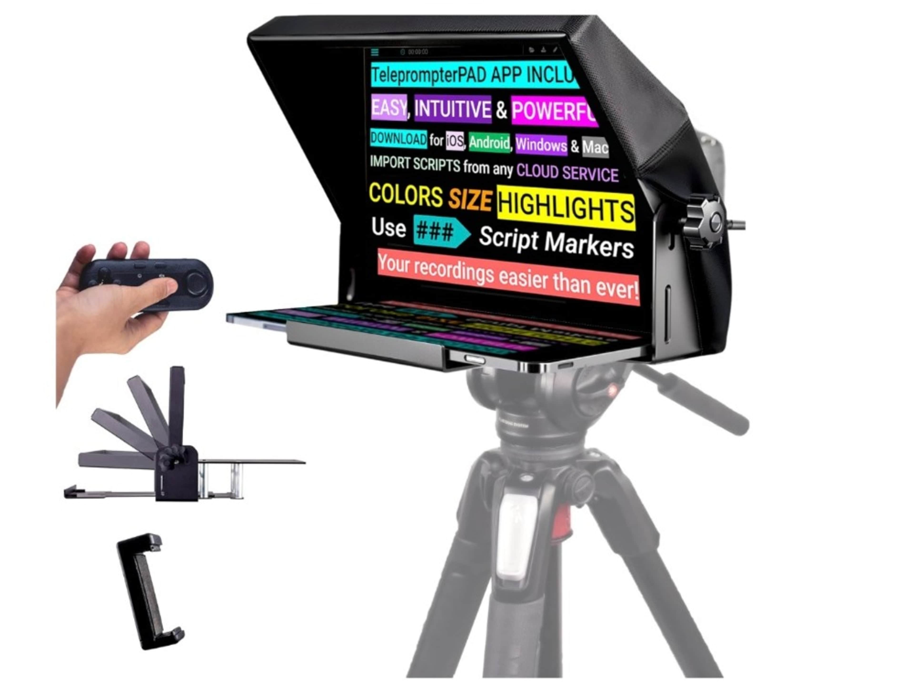 iLight PRO 12" Autocue teleprompter iPad Tablet - 