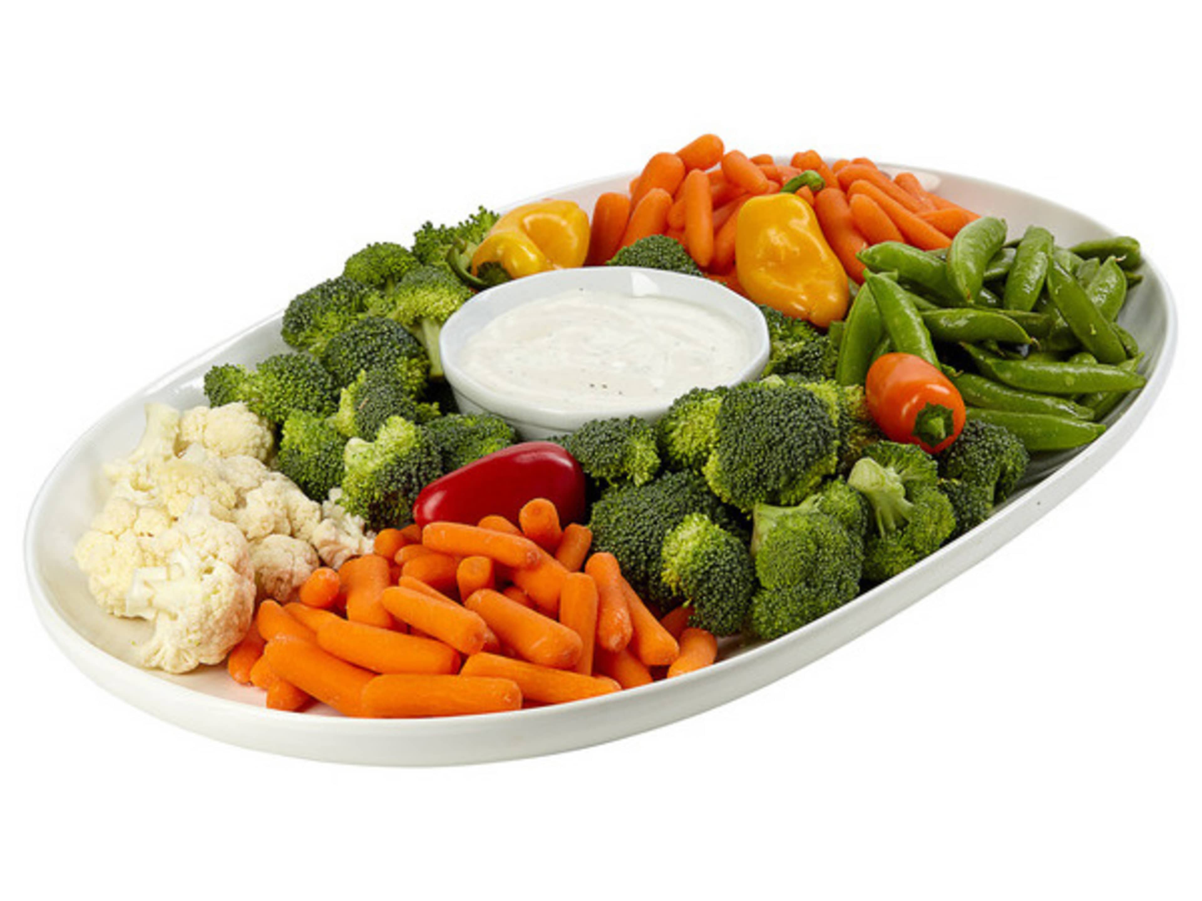 Vegetable Platter With Ranch Dip