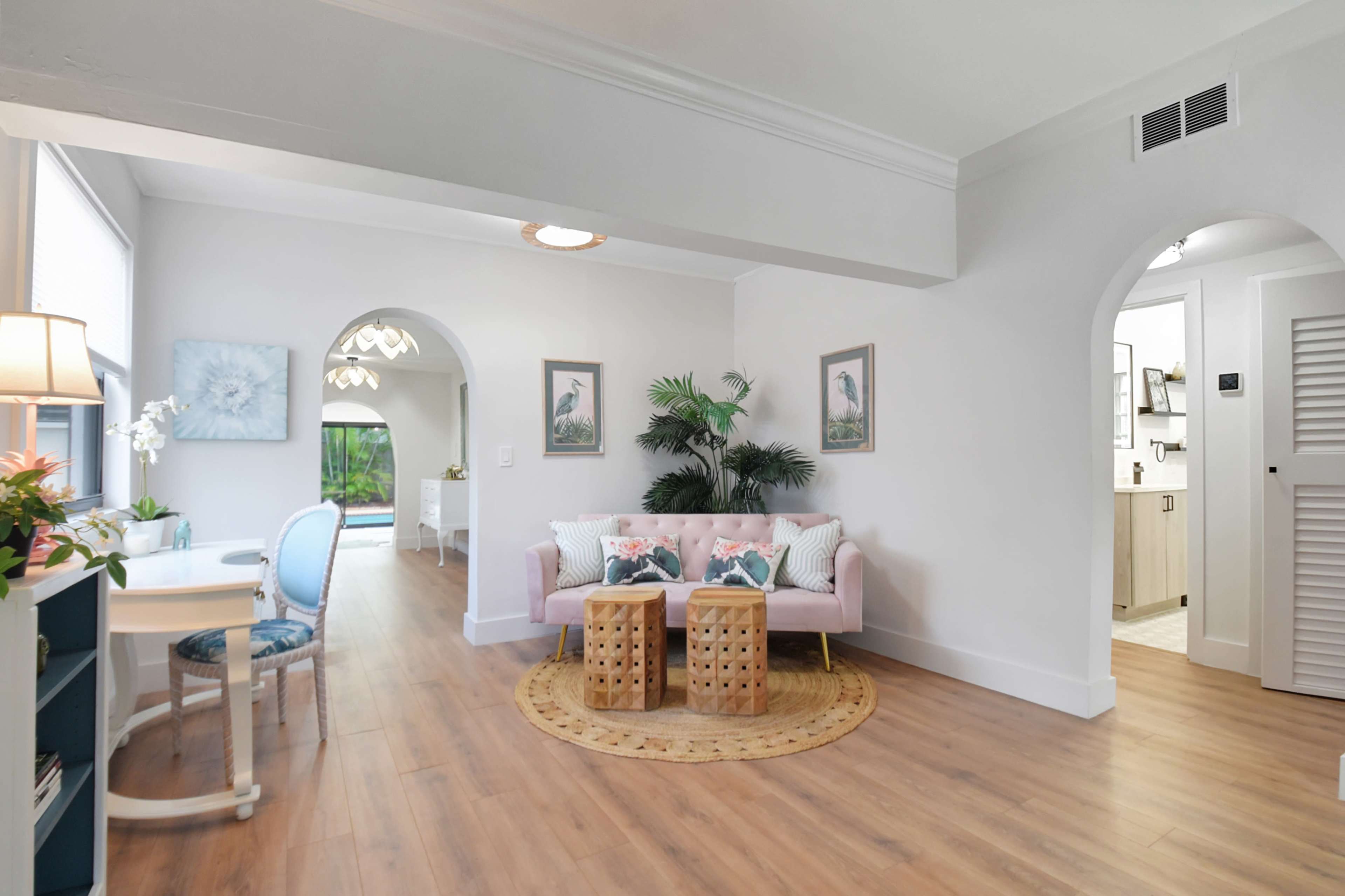 West Palm Beach Oasis | Private Pool Retreat & Open Air Lounge | King Bed & 2 Queen Beds | Grill | TheLiliPad Image in Parker Ridge, West Palm Beach, FL