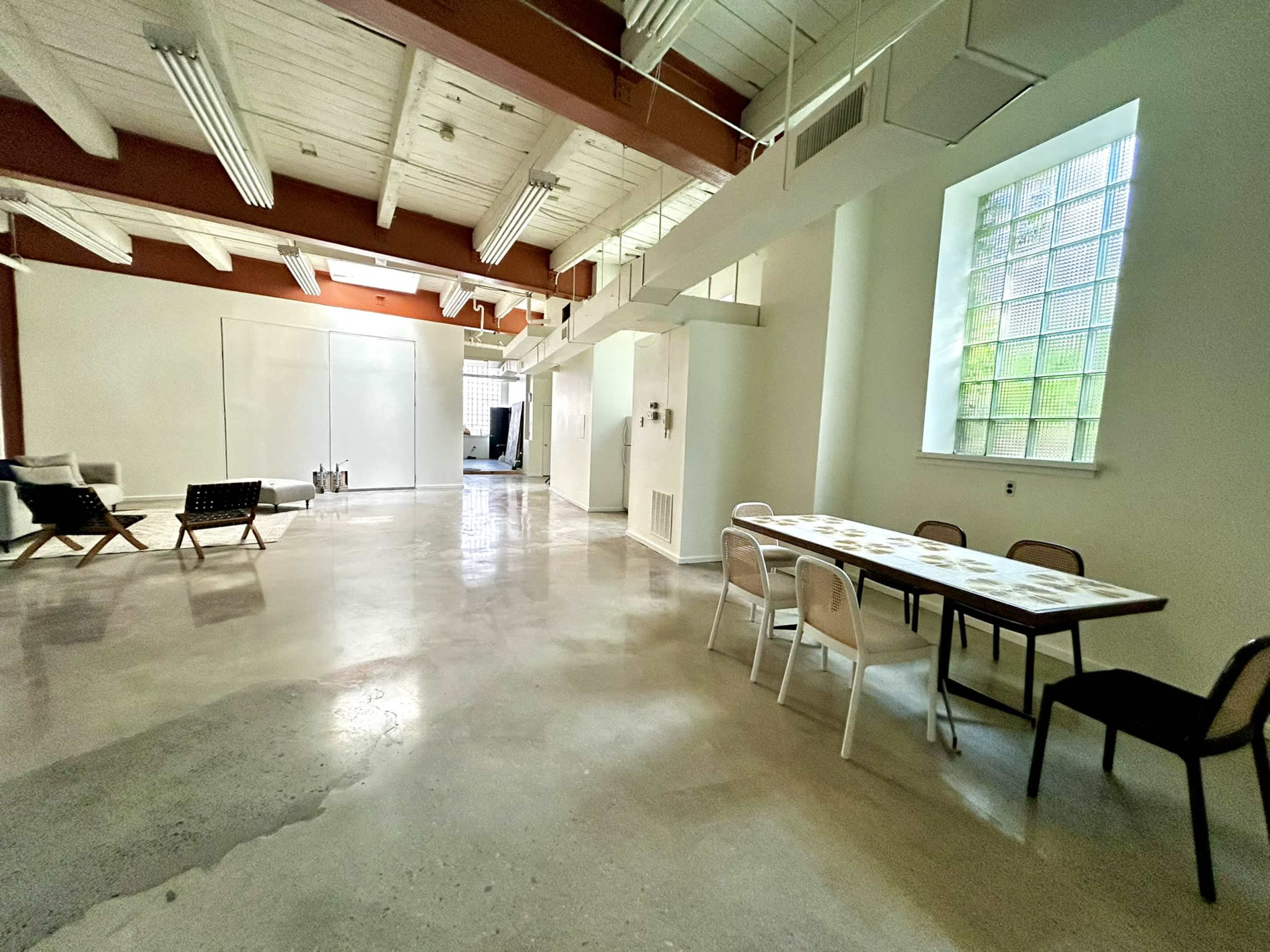 Versatile 3,000 Sq Ft First Floor and Backyard of Warehouse in South Philly – Ideal for Photo + Film Shoots Image in Queen Village, Philadelphia, PA