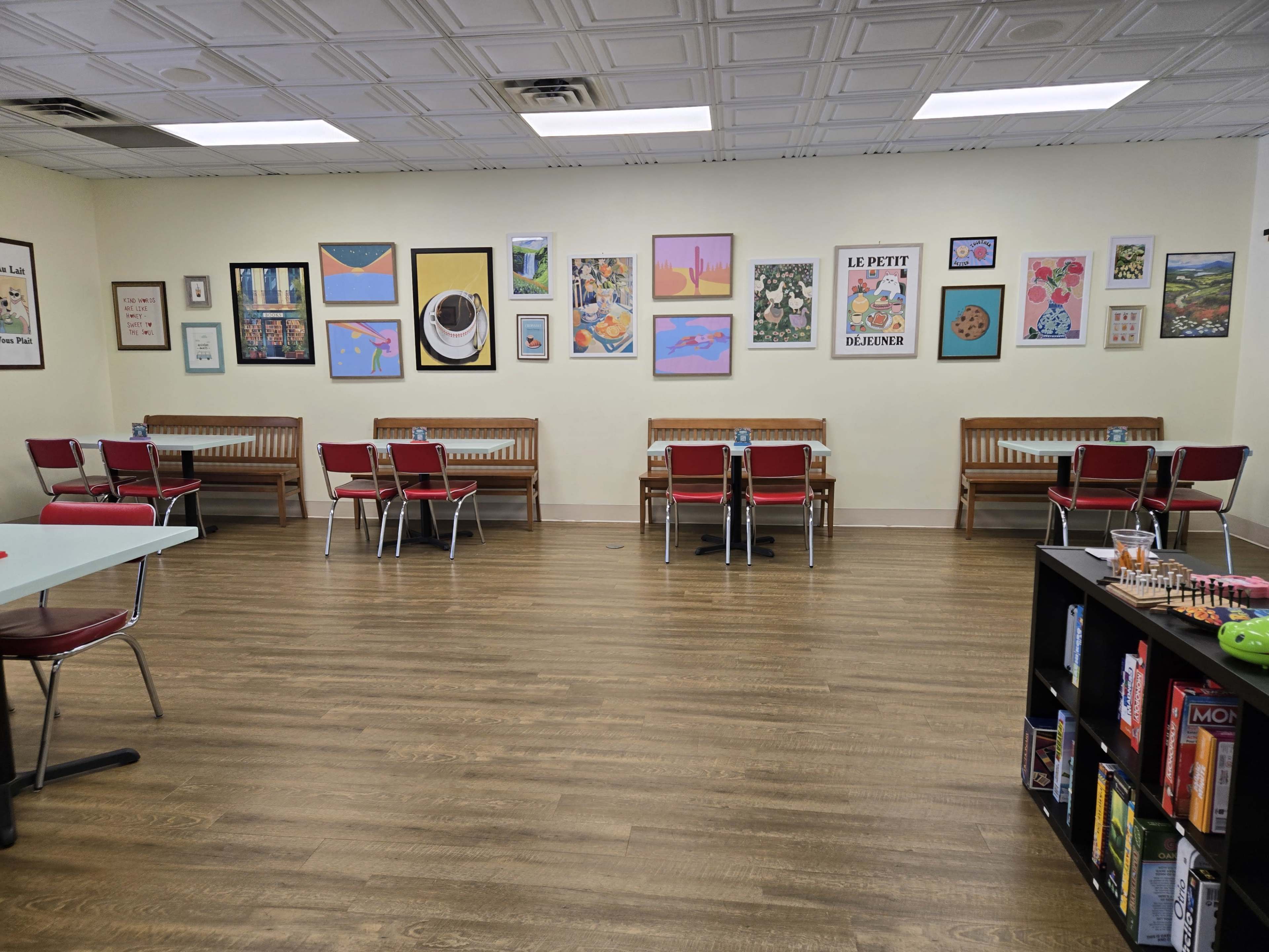 Suburban Neighbourhood's Own Bright and Colourful Board Game Cafe Image in Burlington, Burlington, ON