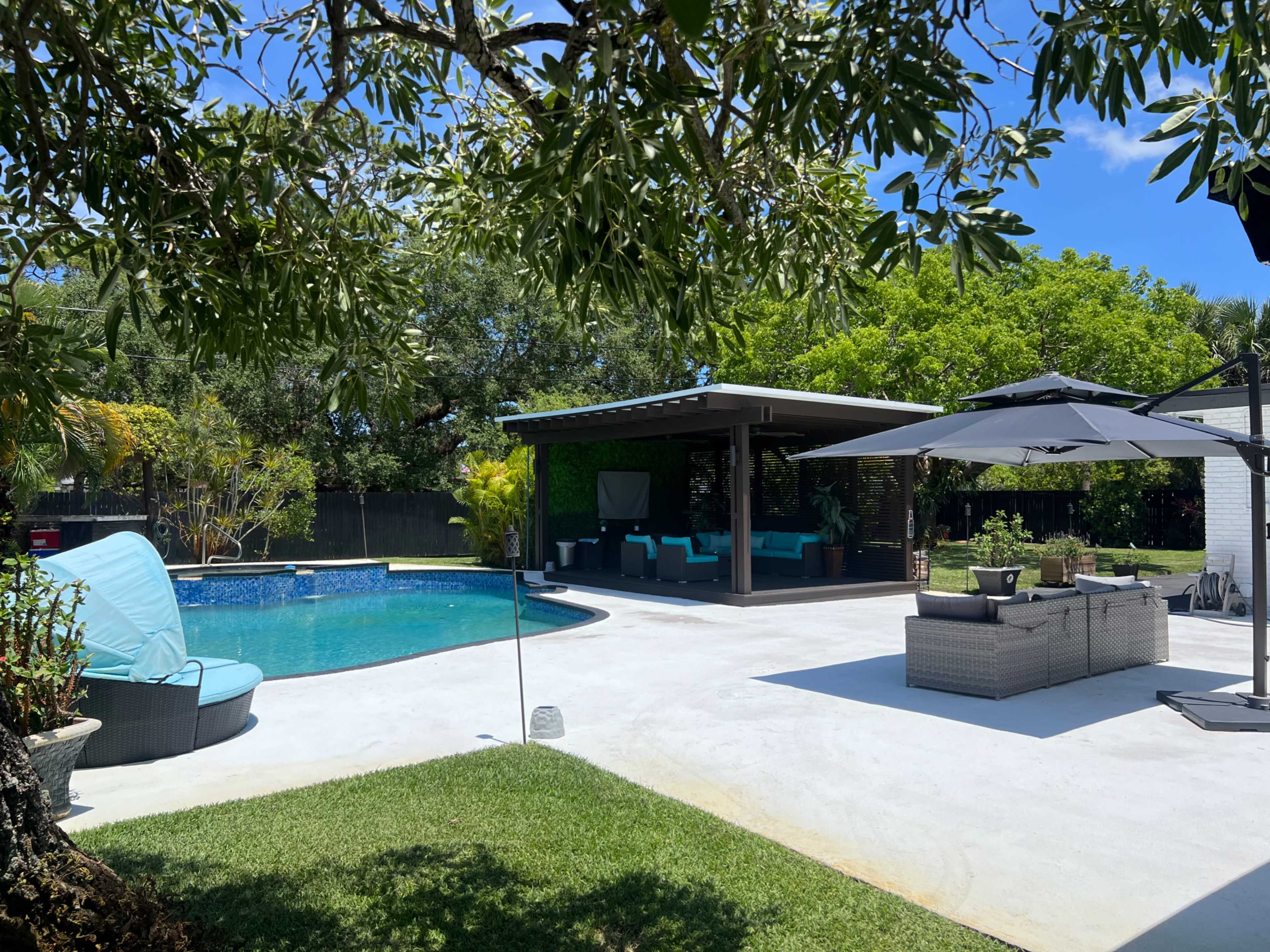 Tropical Backyard Oasis in Fort Lauderdale – Large Pool, Gazebo & Lush Vibes for Events & Shoot Image in South Fort Lauderdale, Fort Lauderdale, FL