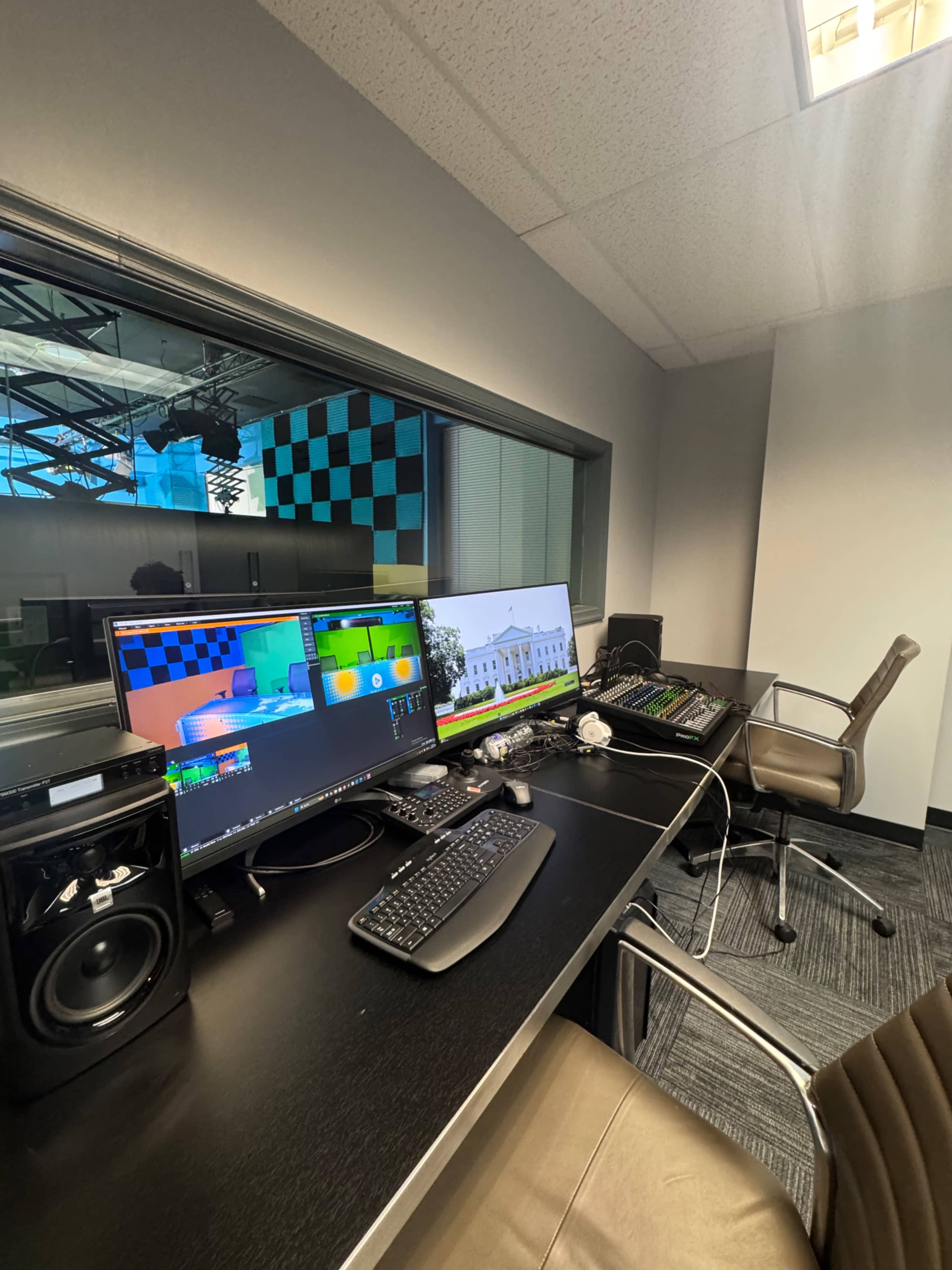 Video production studio with professional crew on the 5th floor of skyline west building Image in Seven Corners, Fallschurch, VA