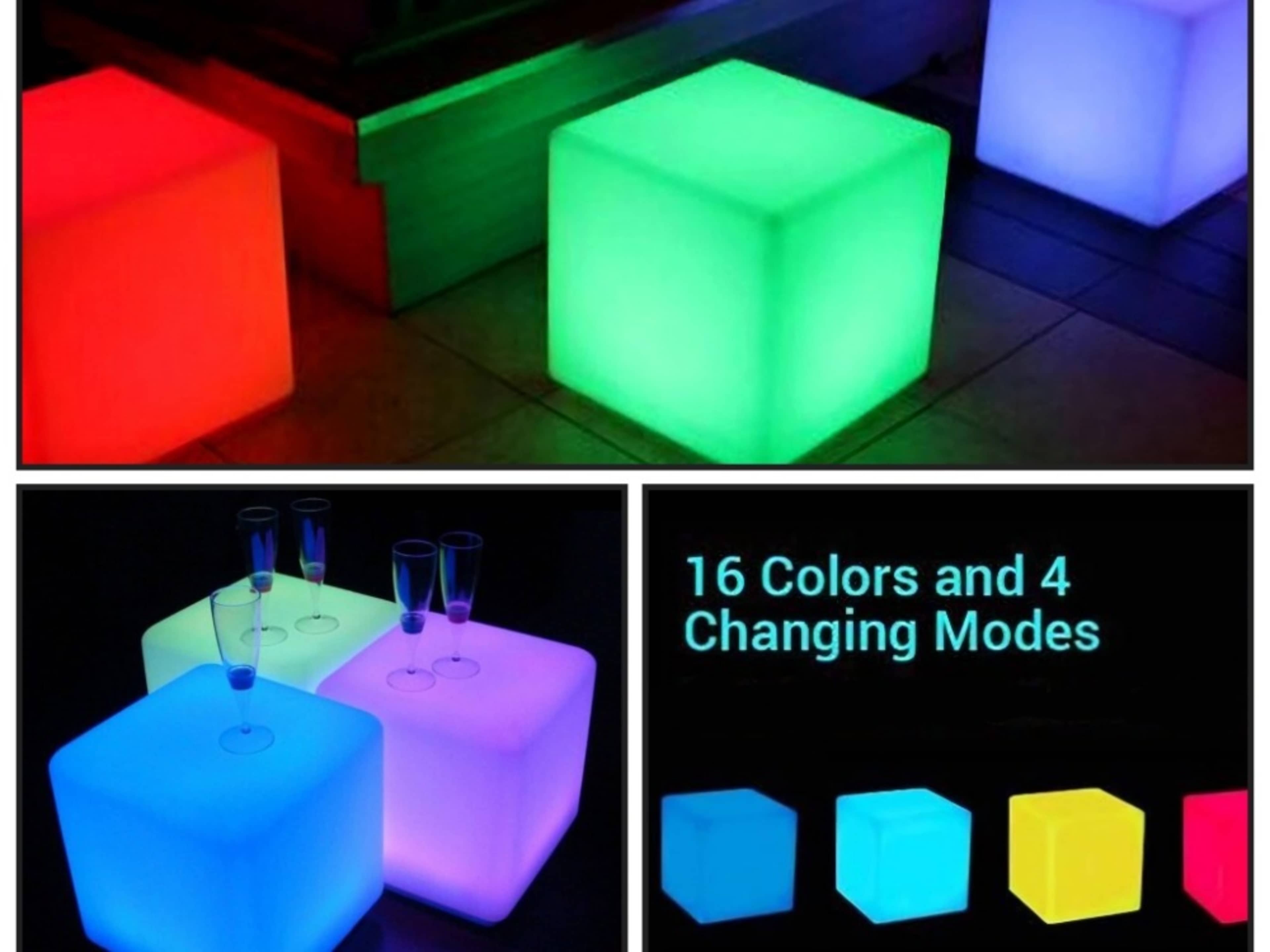3 x 16" cube lights/seats