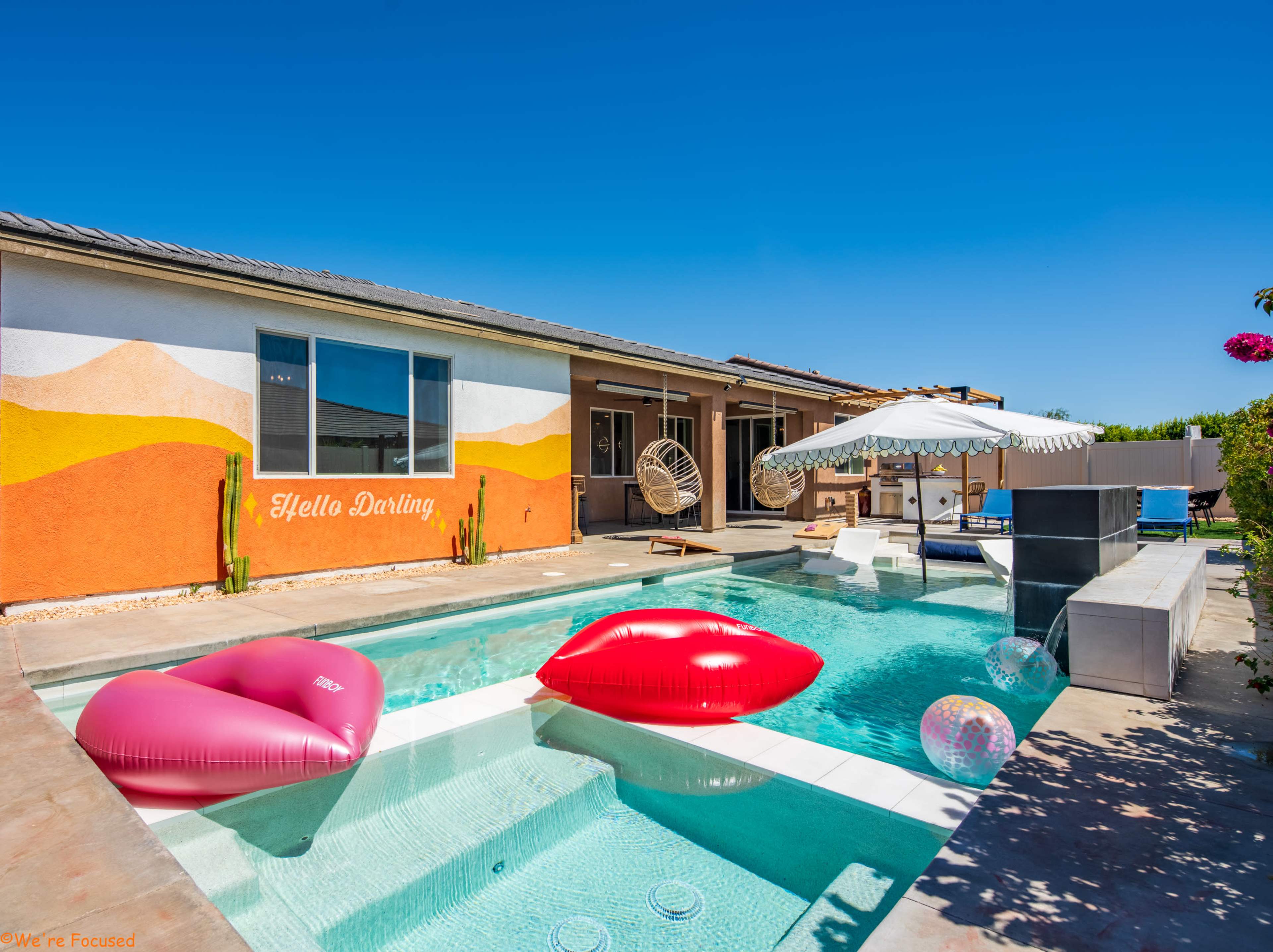 Mid-Century Modern Home with an Amazing Pool and Some Mountain Views Image in Indio, Indio, CA