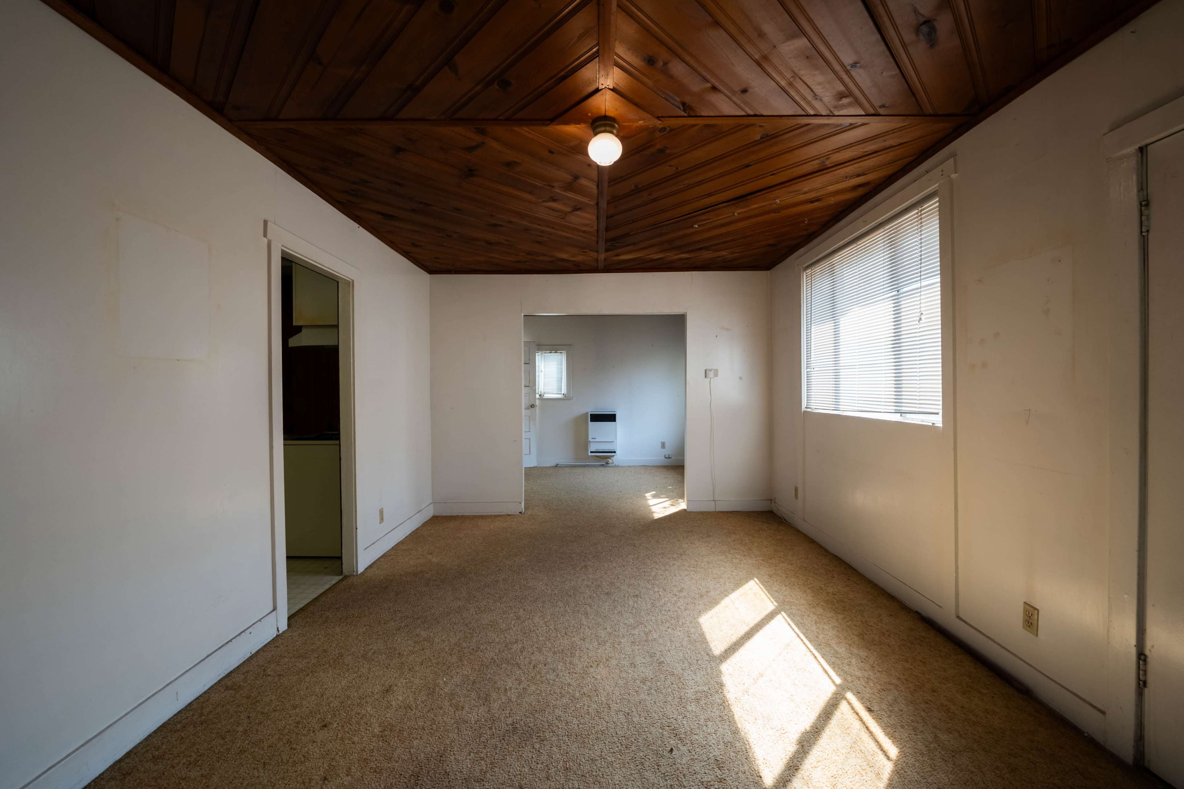 1930's Abandoned & Empty Wood Panel Vintage Home Image in Clarkdale, Culver City, CA