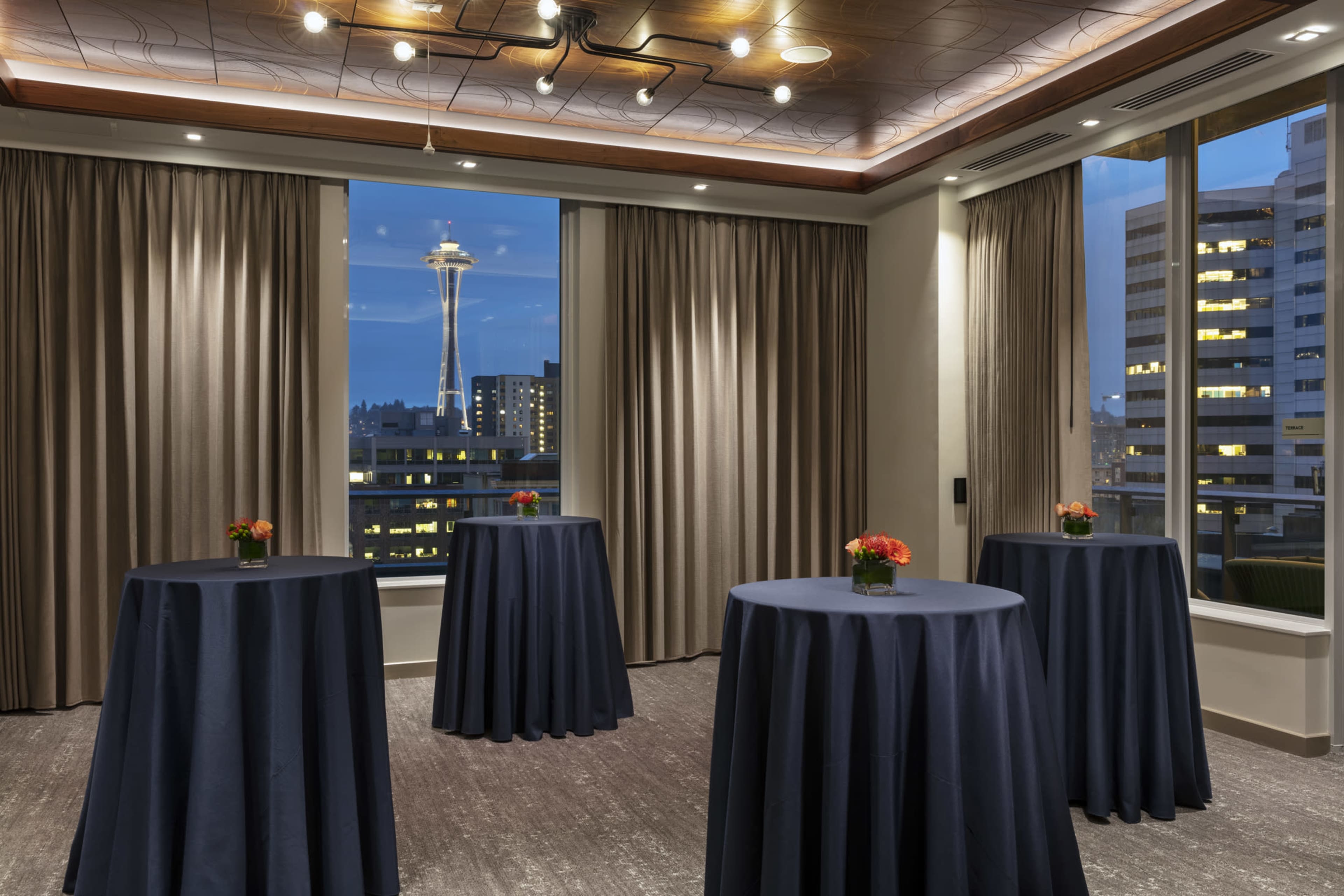 Belltown meeting space with large windows, private terrace and Space Needle views! Image in Belltown, Seattle, WA
