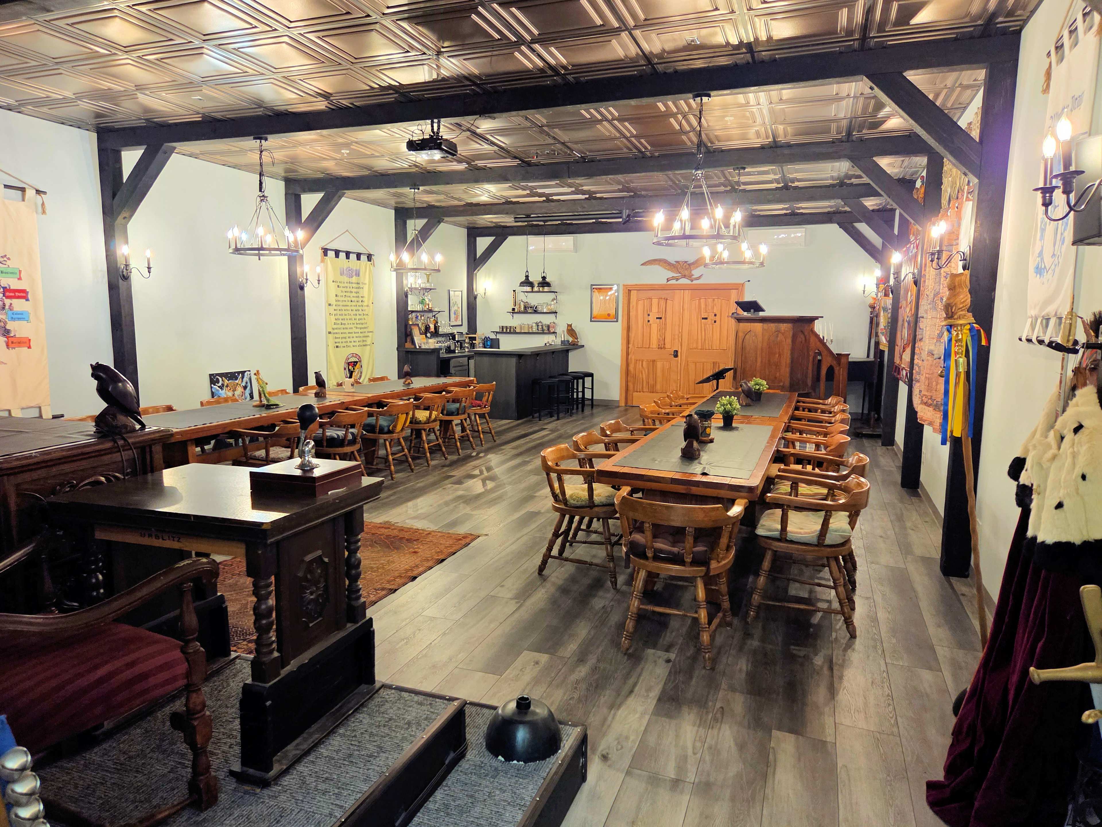 Intimate space with ambience of a manor lord's gathering hall Image in Miramar, San Diego, CA