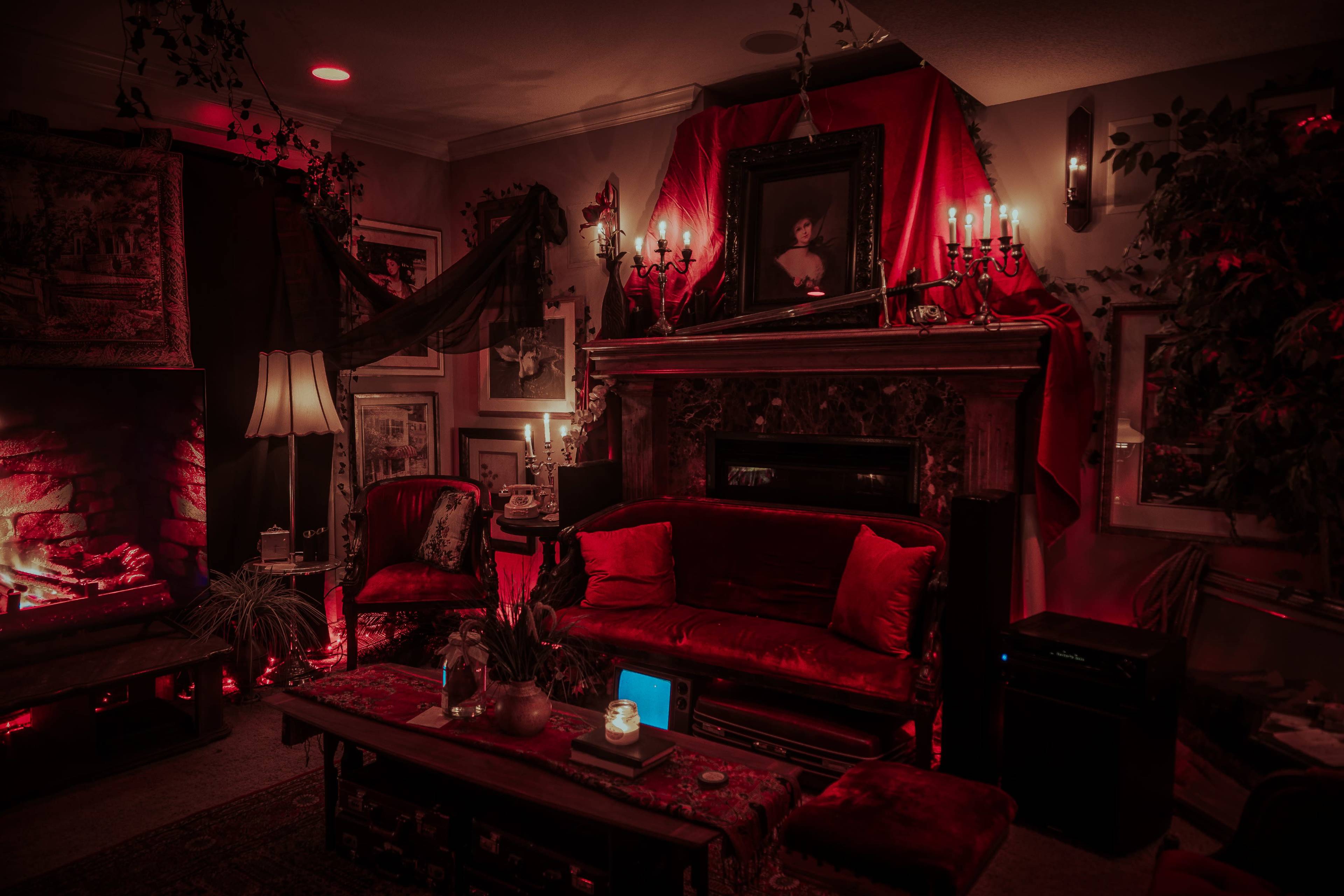 Dark & Dramatic Victorian Photography Lounge Image in The Wilderness, Stilwell, KS
