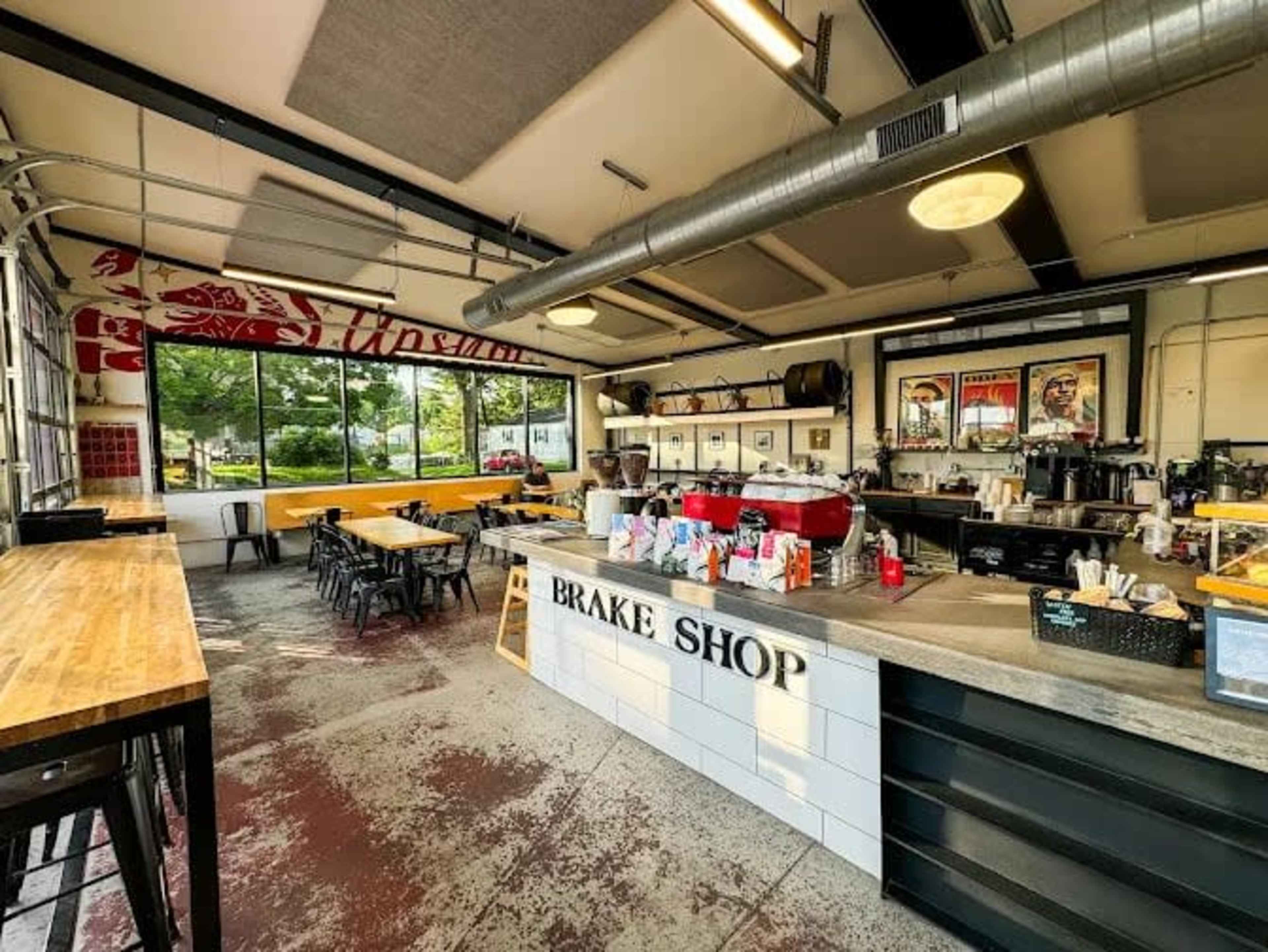 Mid century modern coffee shop in a converted service station near Lindenwood University Image in , St charles, MO