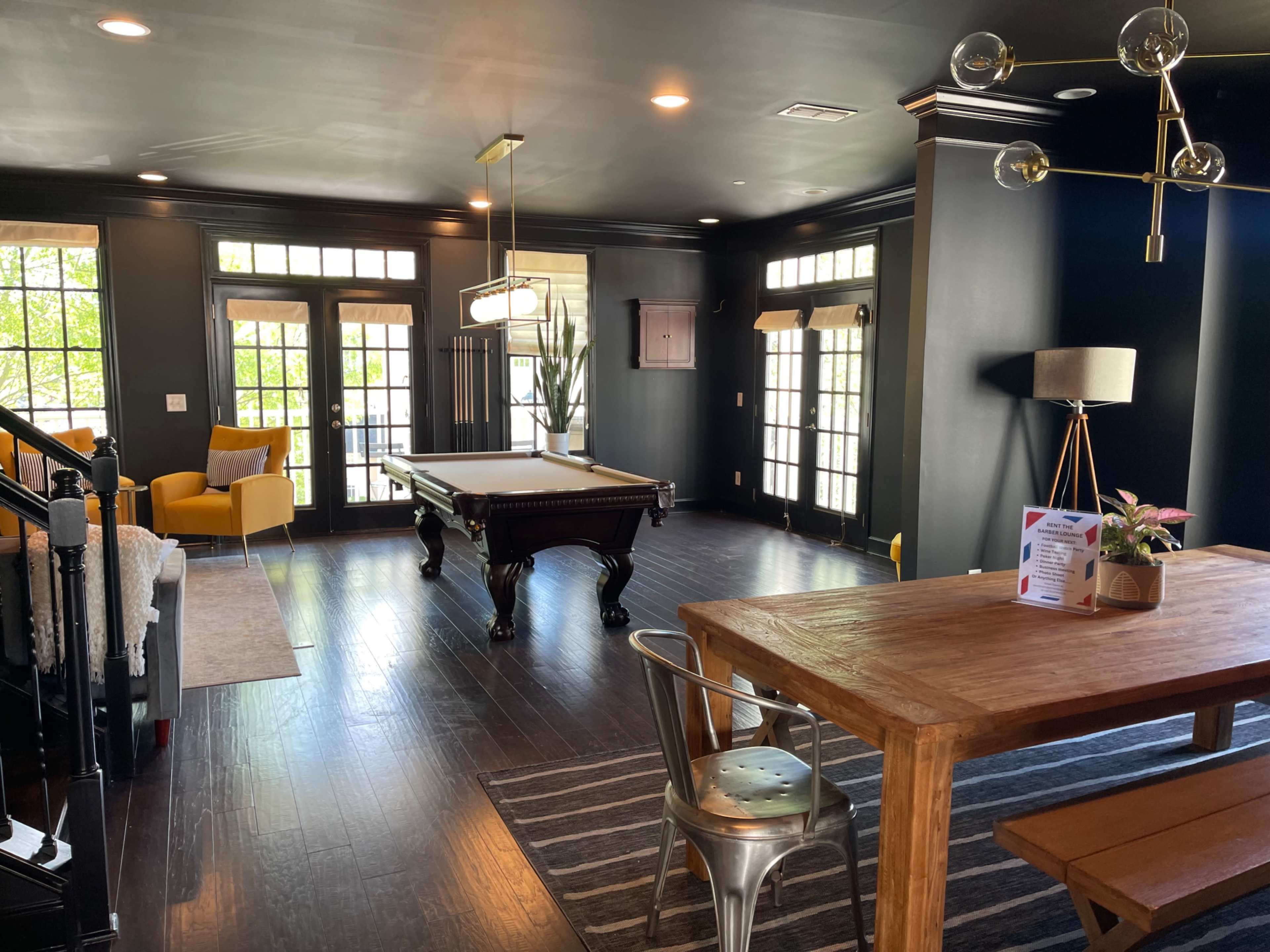 Super cool lounge with pool table, dart board, large TV’s, meeting tables and full kitchen Image in Franklin, Franklin, TN