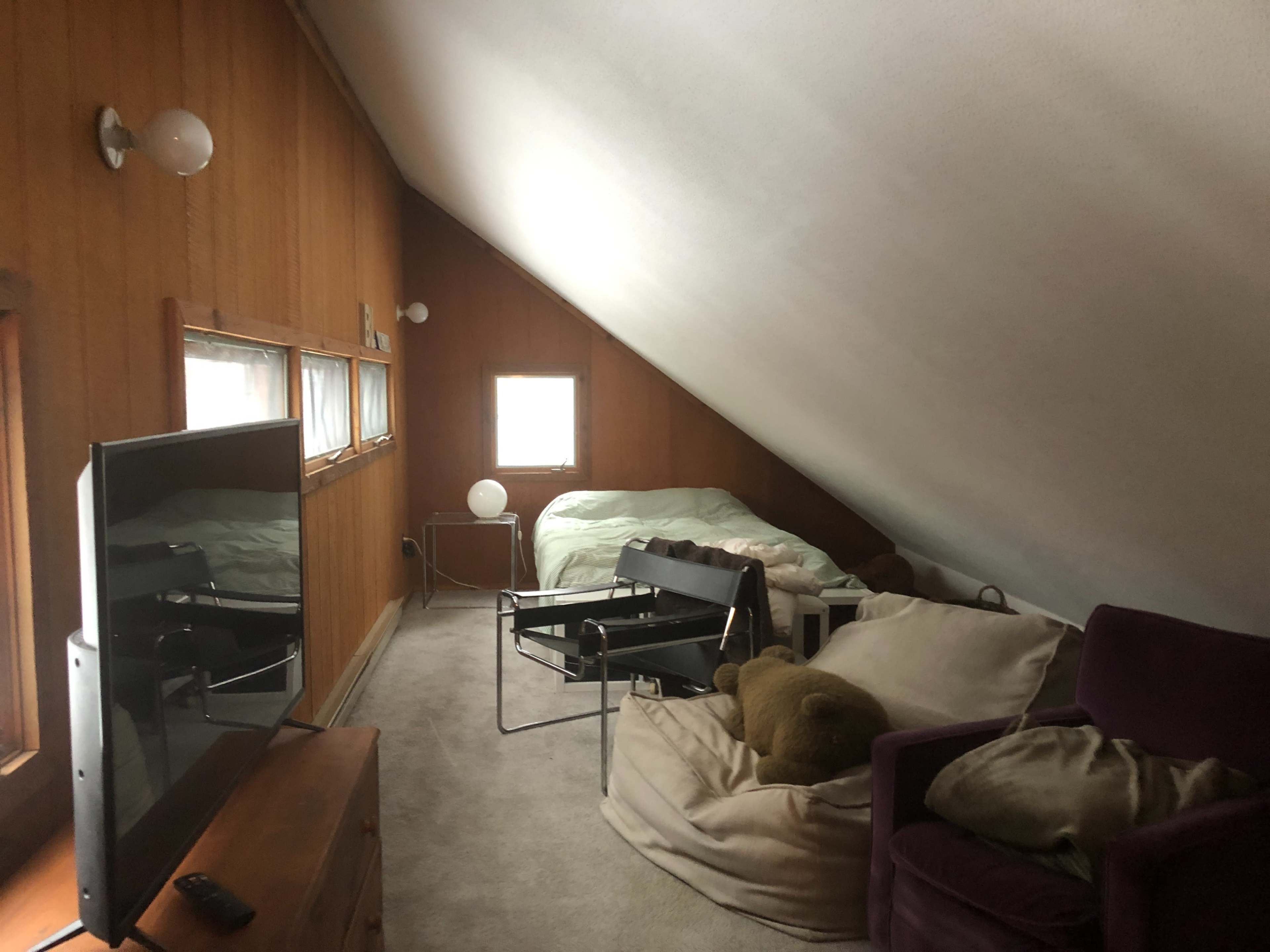 Secluded Vermont Mountain Chalet: Authentic 80s Wood-Frame Aesthetic In Great Location surrounded by trees Image in Windham, Windham, VT