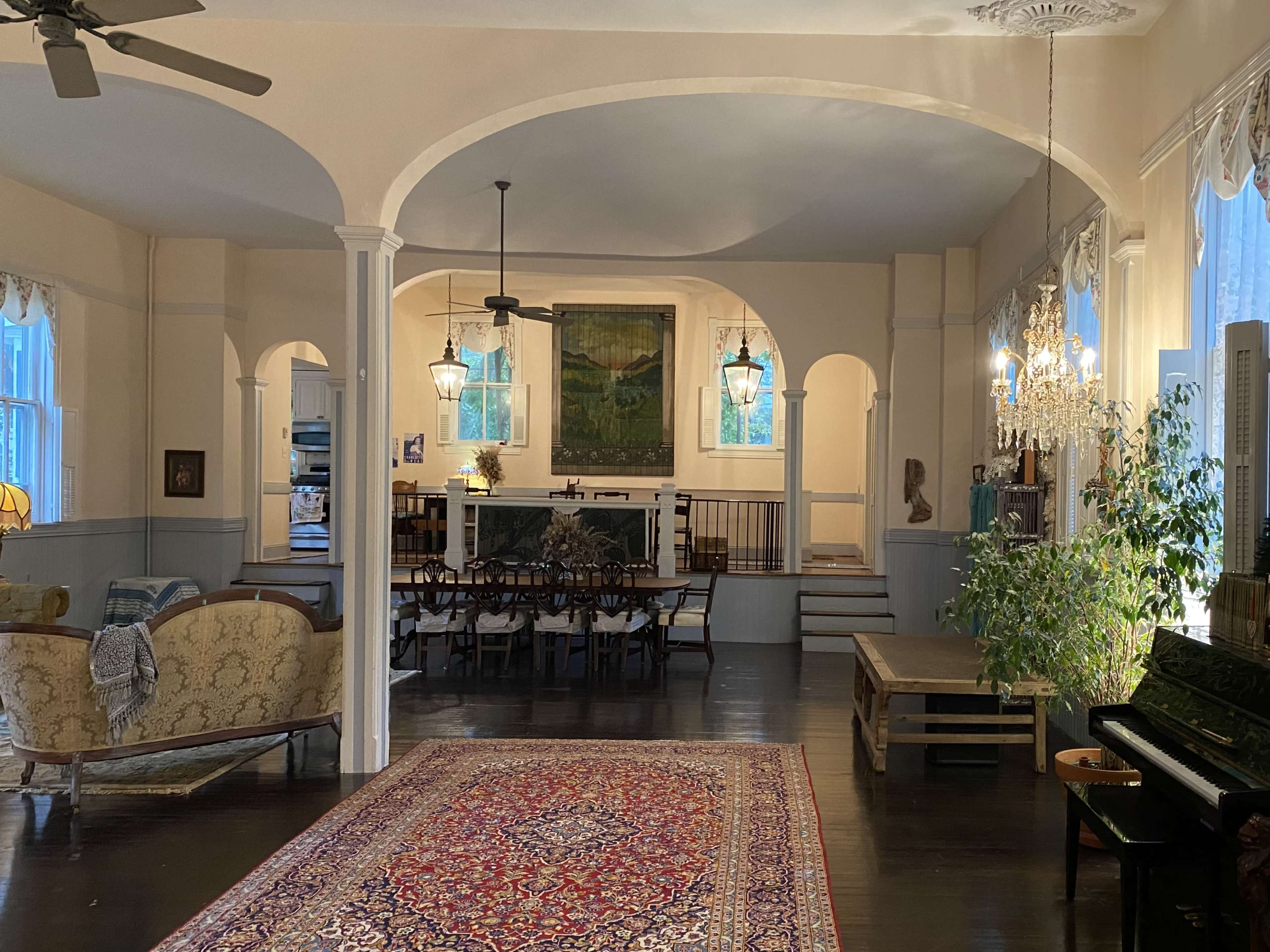 Church-like historic home with sanctuary cathedral ceilings and stage - near picturesque Gwynn Falls Image in Dickeyville, Gwynn Oaks, MD