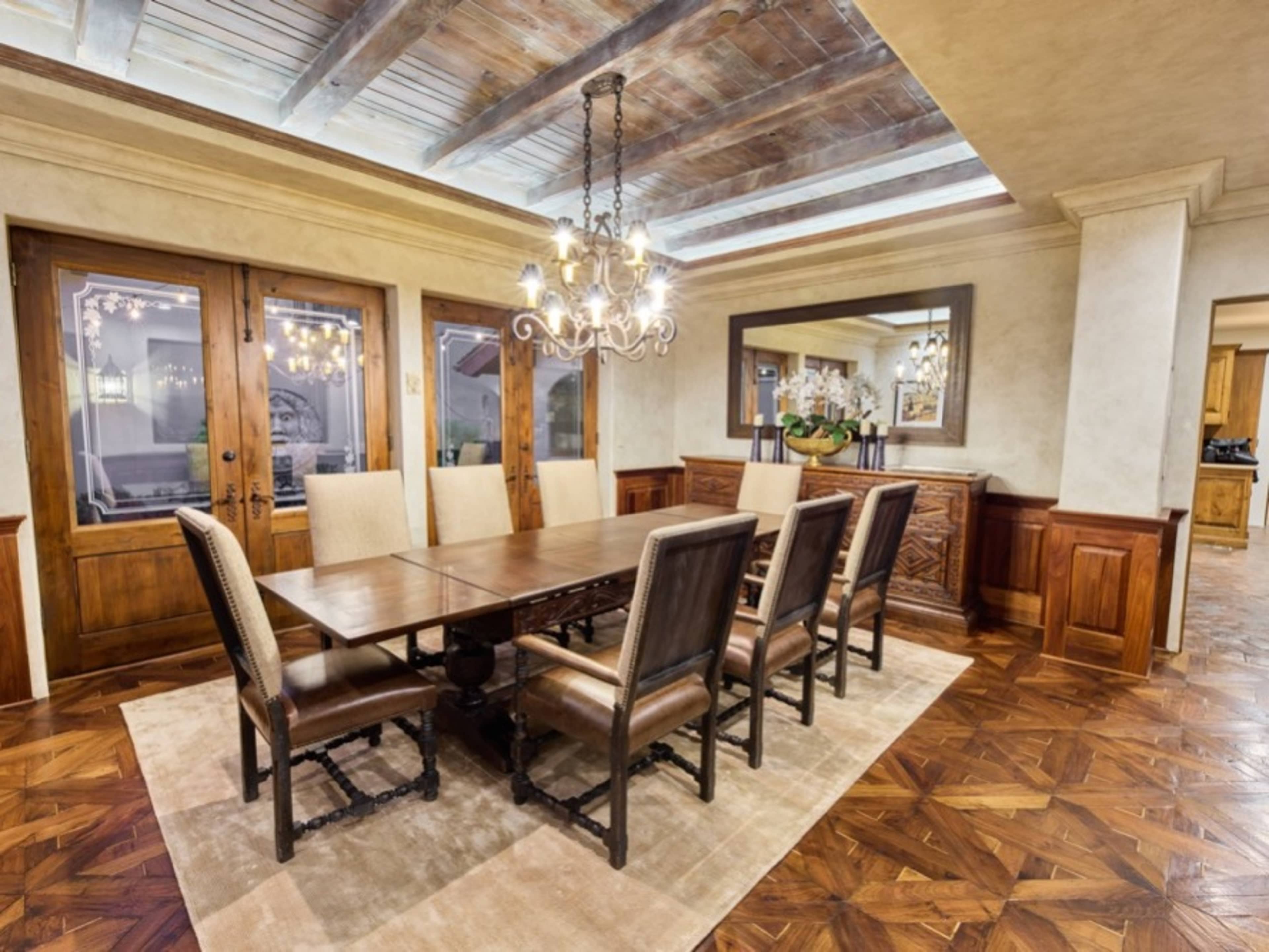 Dining Room With Courtyard