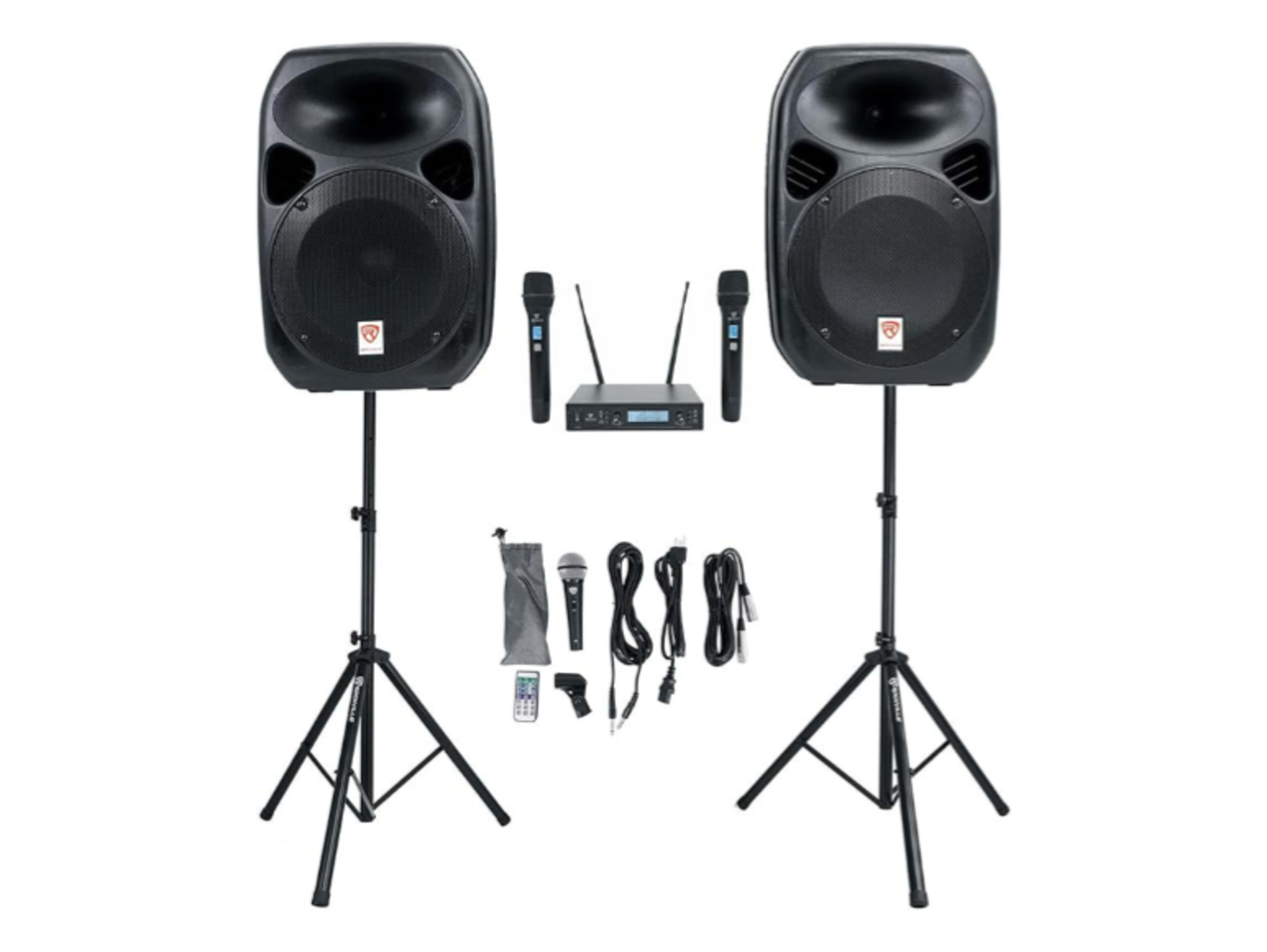 Bluetooth PA Sound System + Microphones