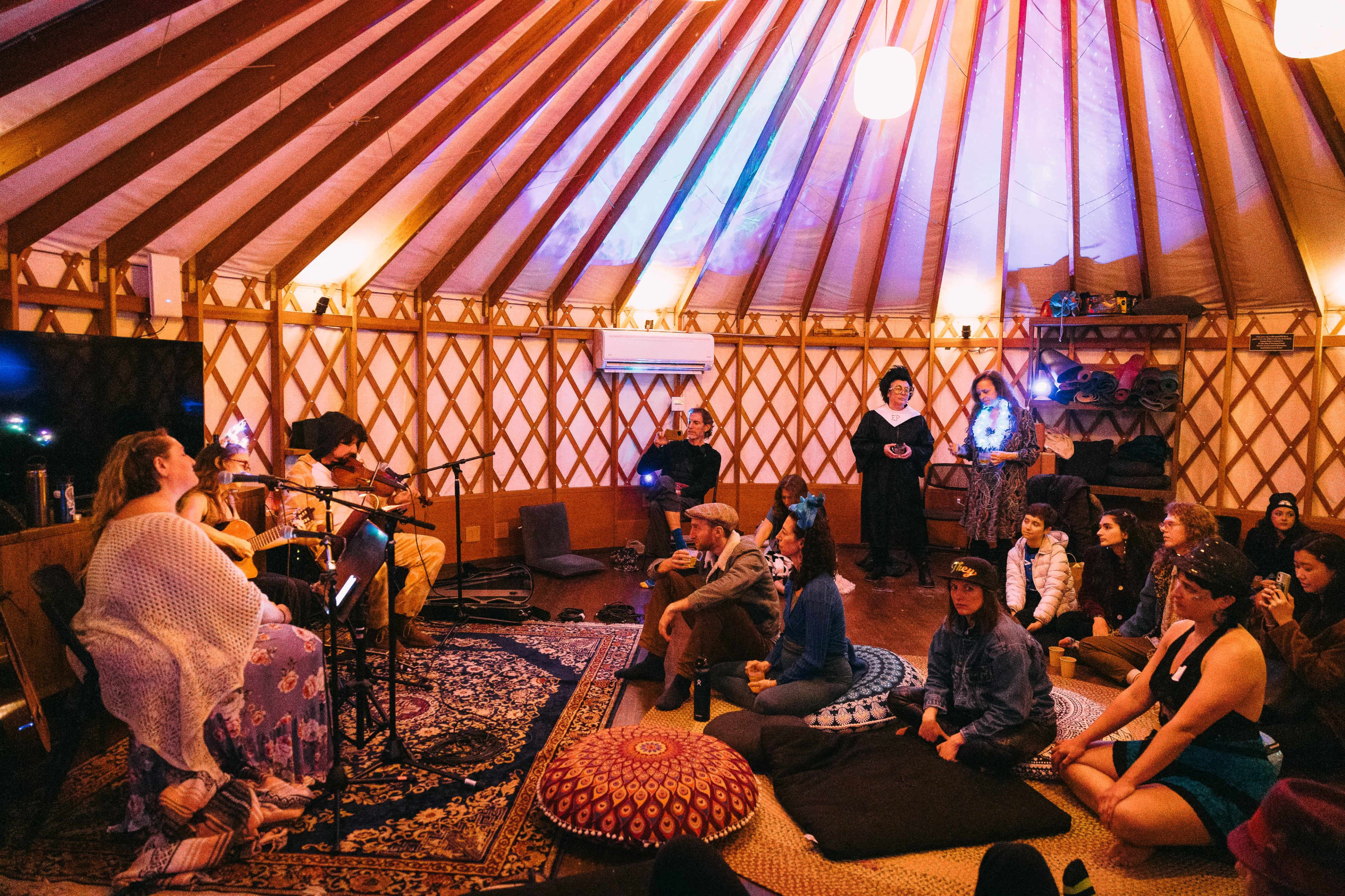 Serene Sunlit Yurt on an Urban Farm Image in Gilman District, Berkeley, CA