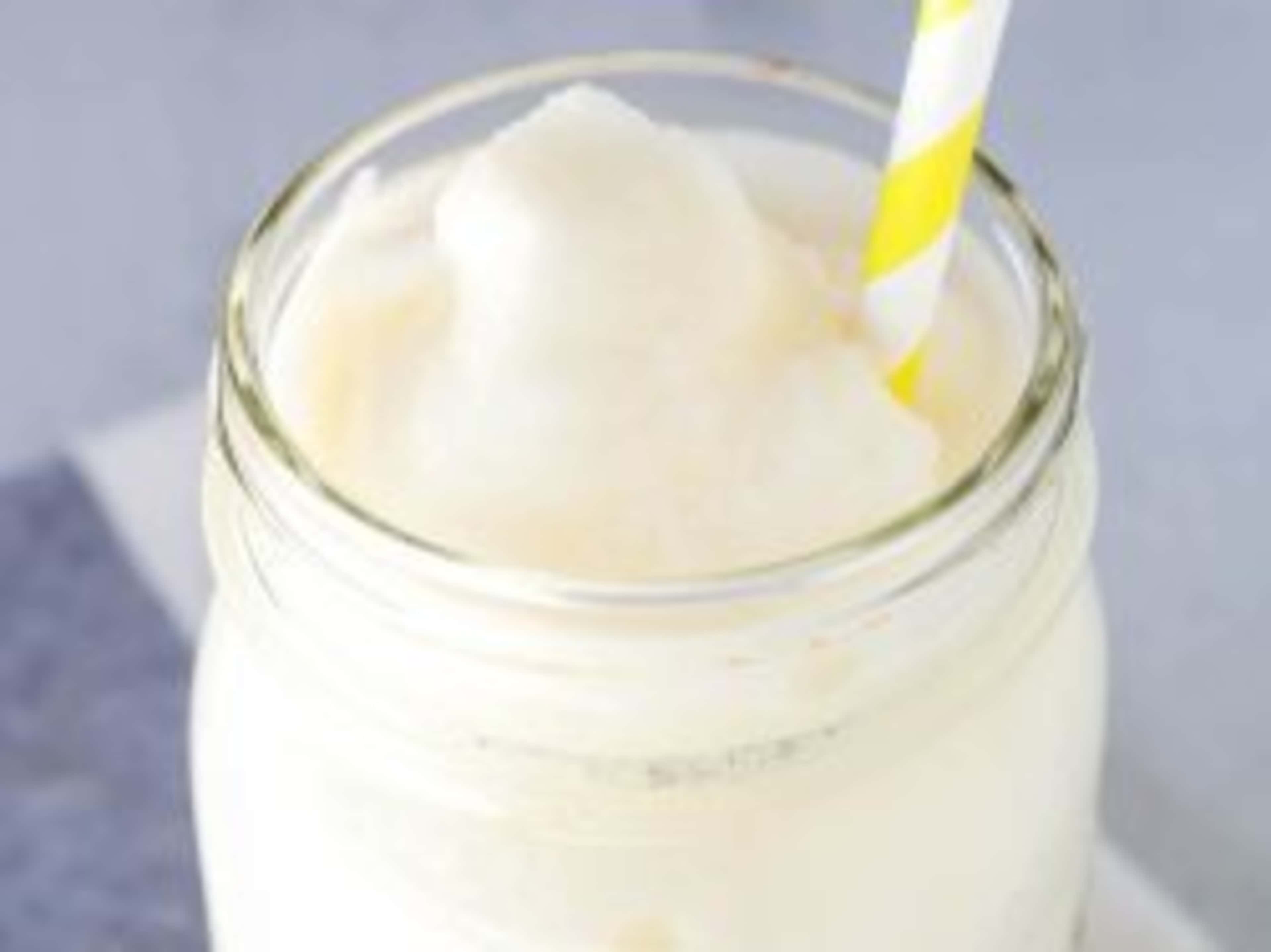 Frozen lemonade and chilled water