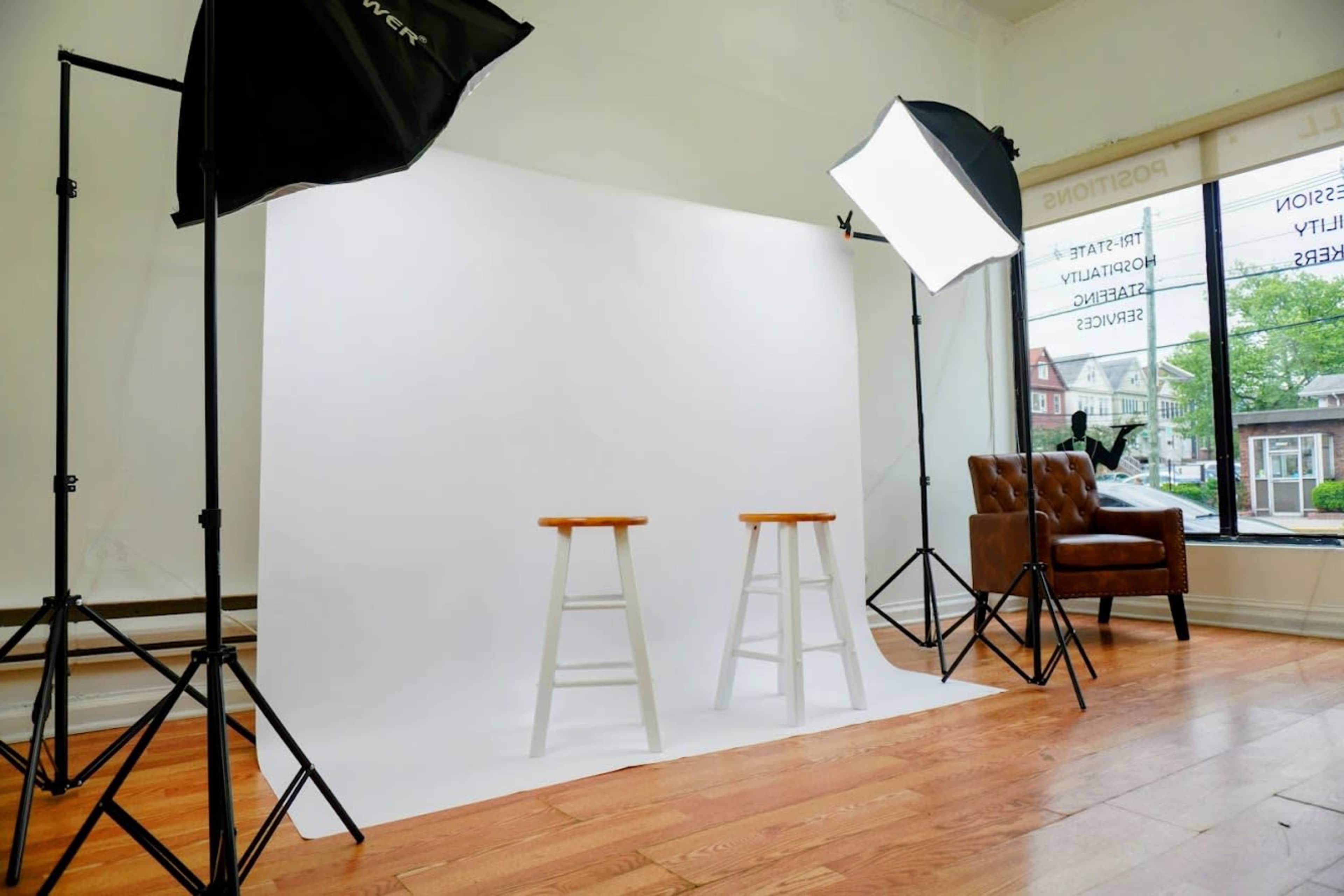 All White Natural Light Studio Image in Bayonne, Bayonne, NJ