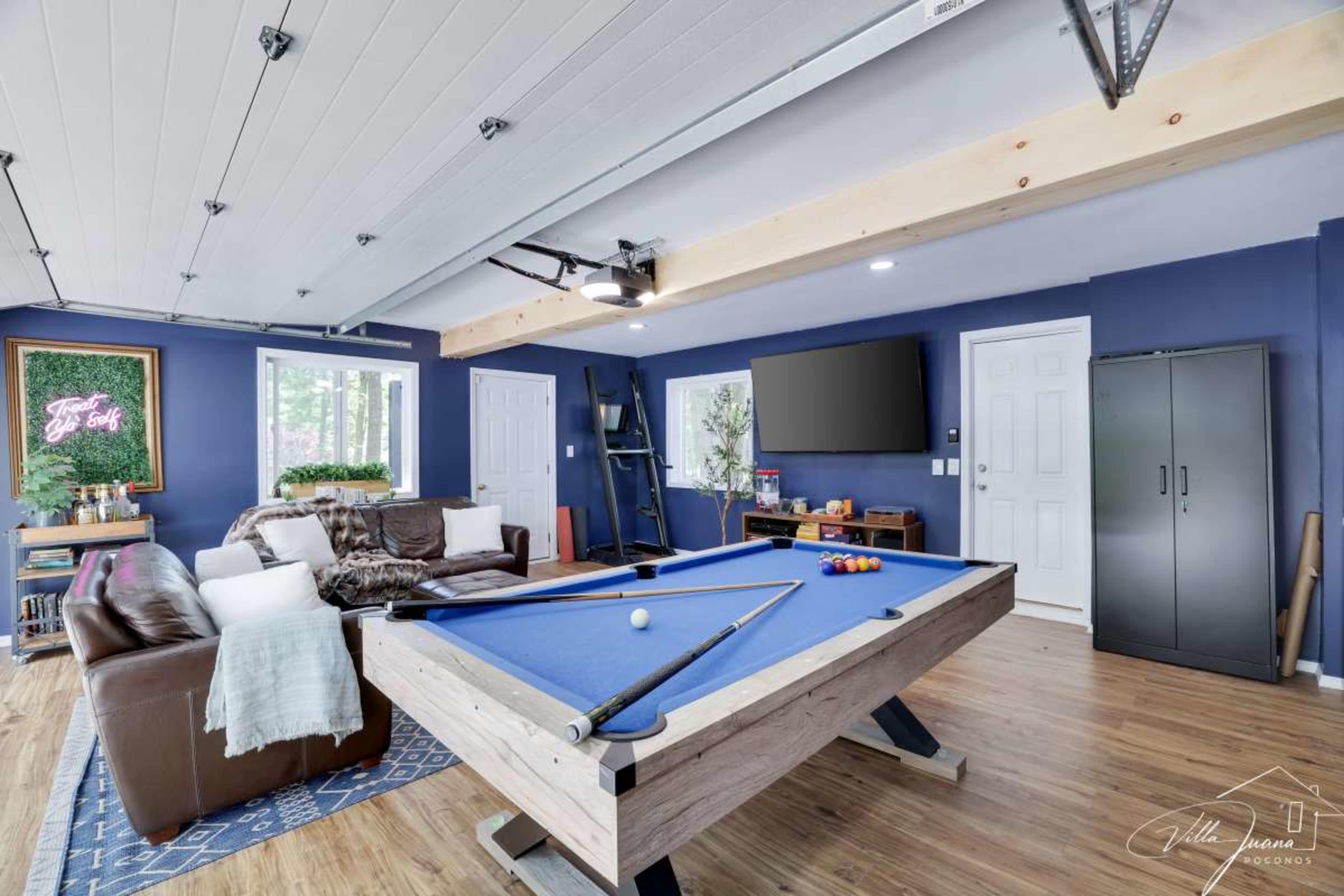 Poconos Villa with Large decks, hot tub, fire pit. Image in Coolbaugh Township, Tobyhanna, PA