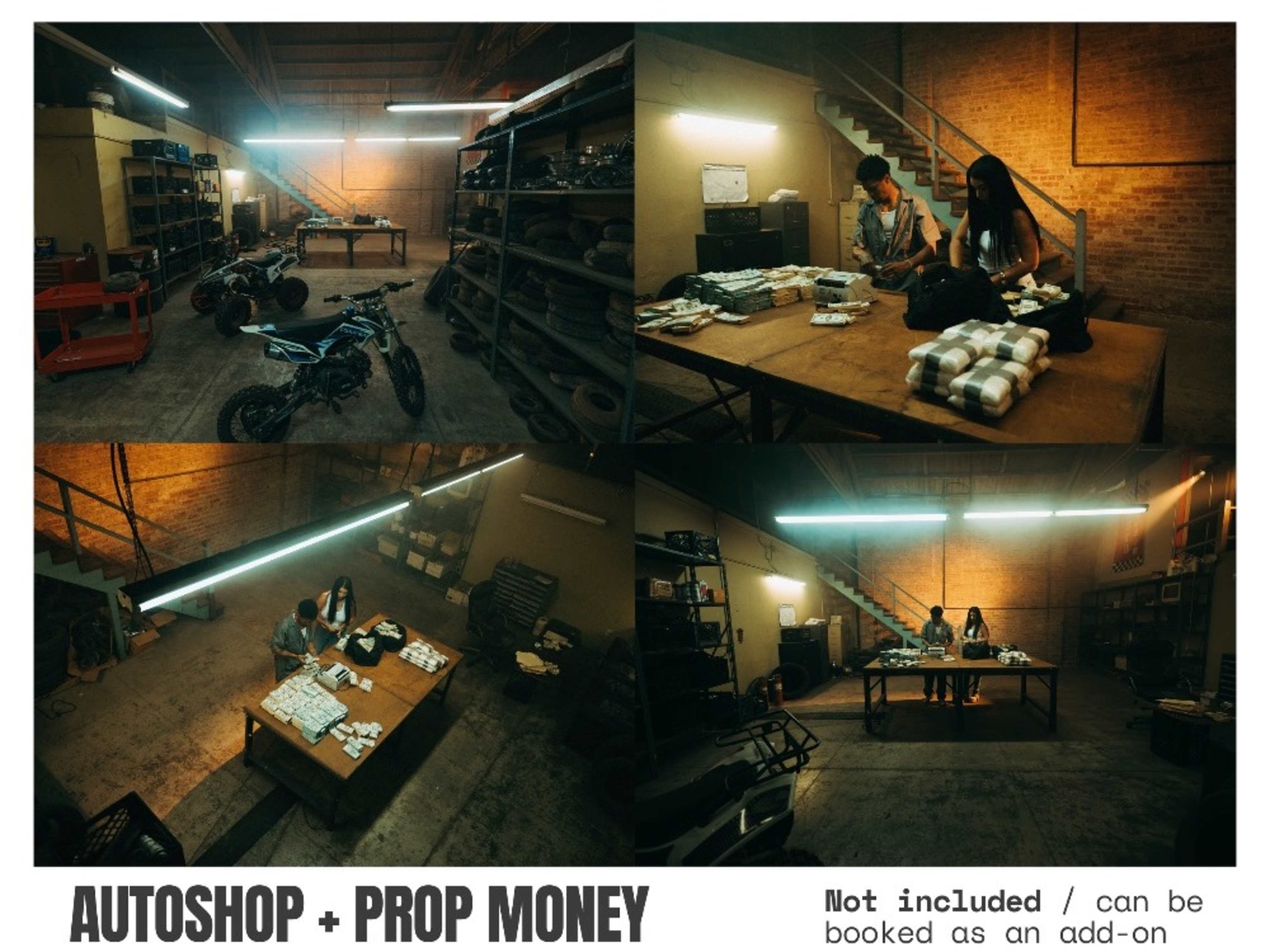 Autoshop Set + Prop Movie Money