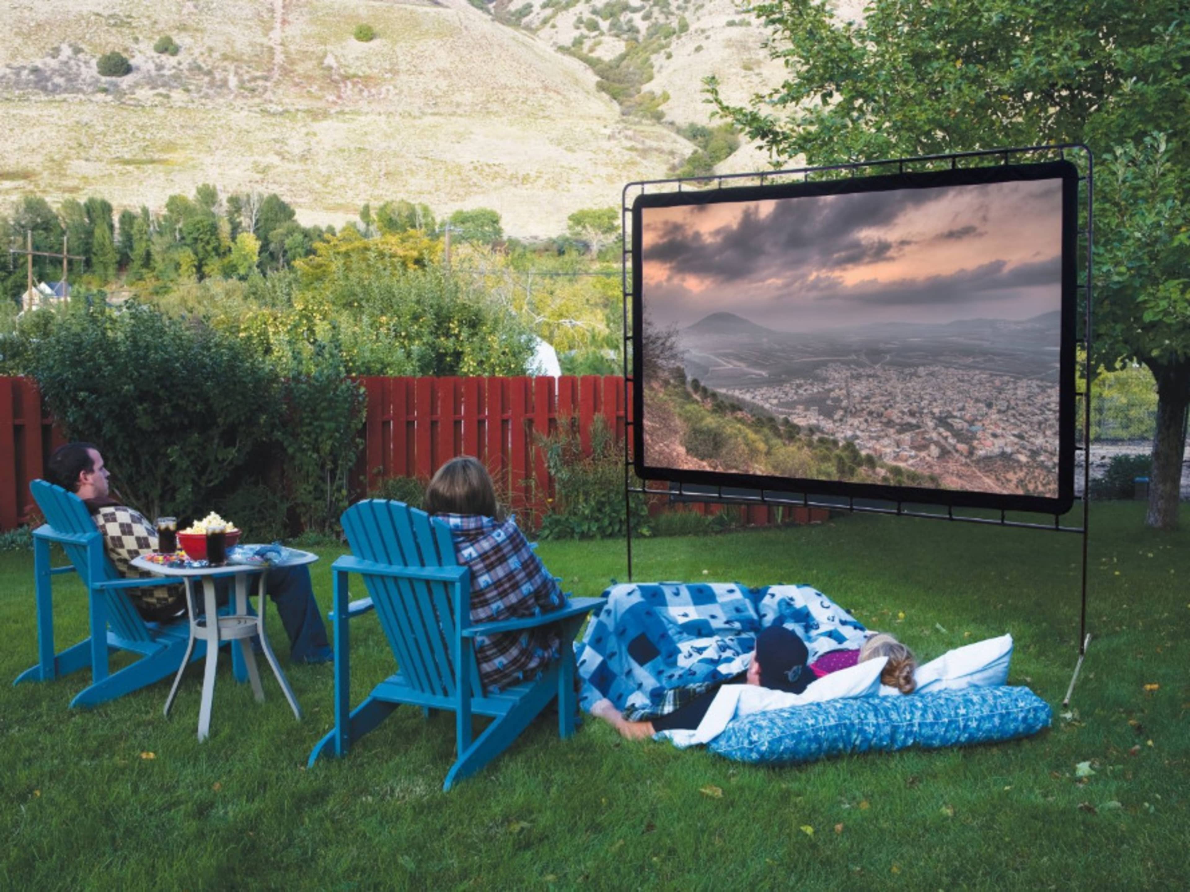 Outdoor Movie Set-Up