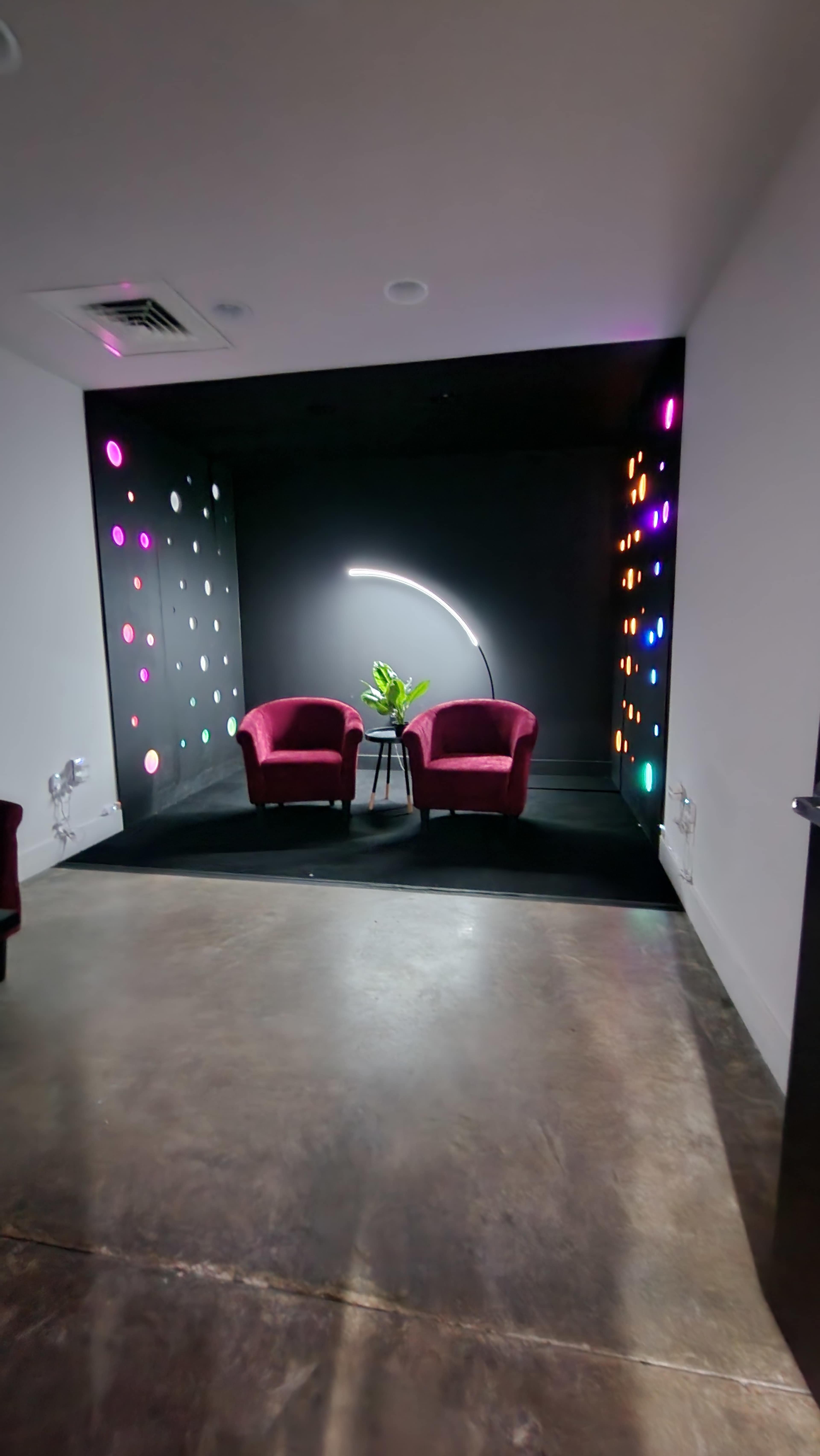 Funky LED Light Studio For Podcast, Photo & Video Image in South Hemphill Heights, Fort Worth, TX