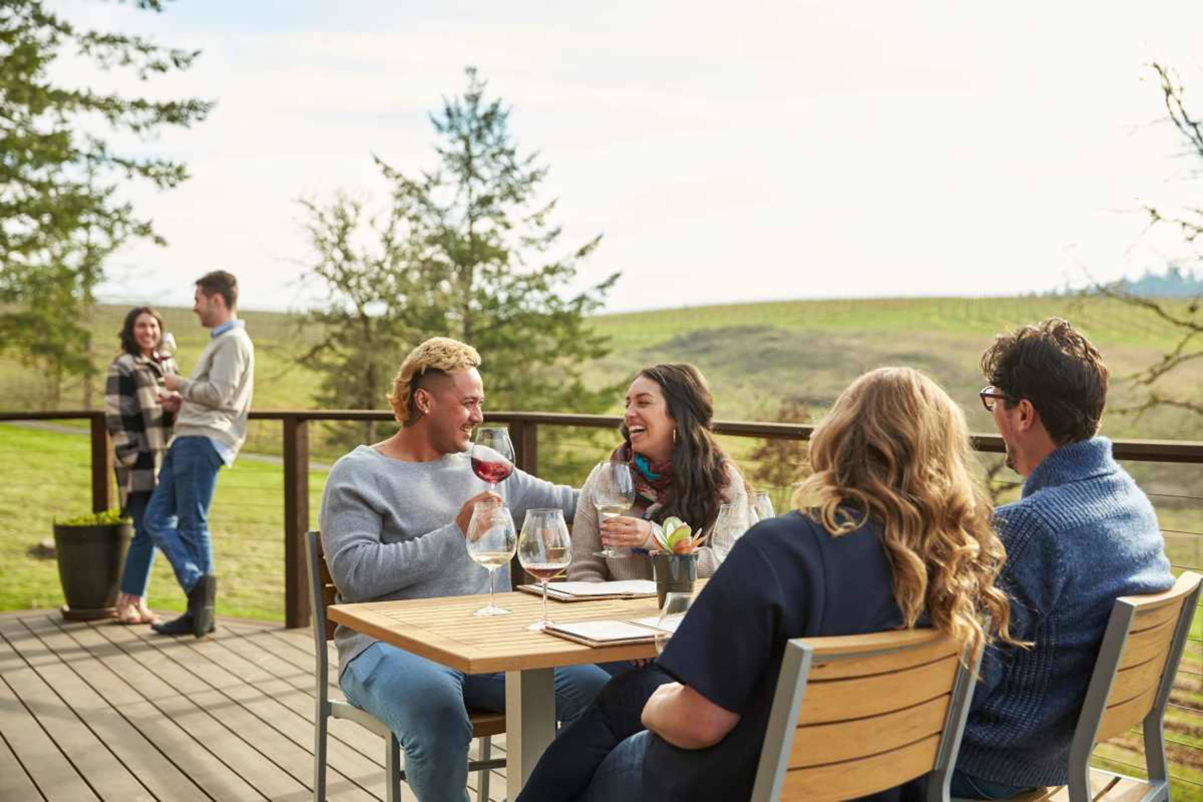 Rustic Winery on Picturesque Vineyard Image in , Yamhill, OR