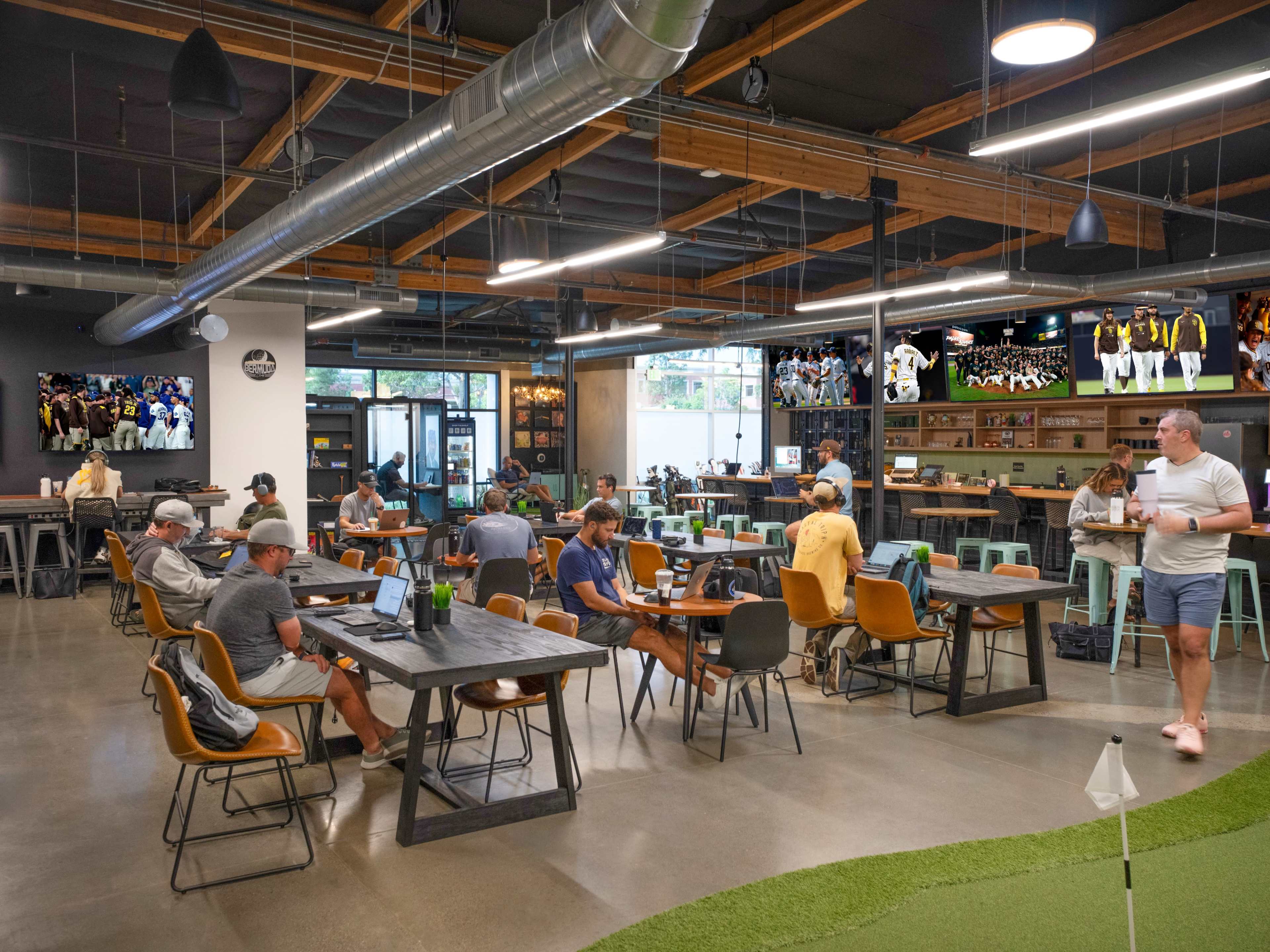 Upscale Coastal Lounge with Golf Simulators & Event Space Image in Carlsbad, Carlsbad, CA