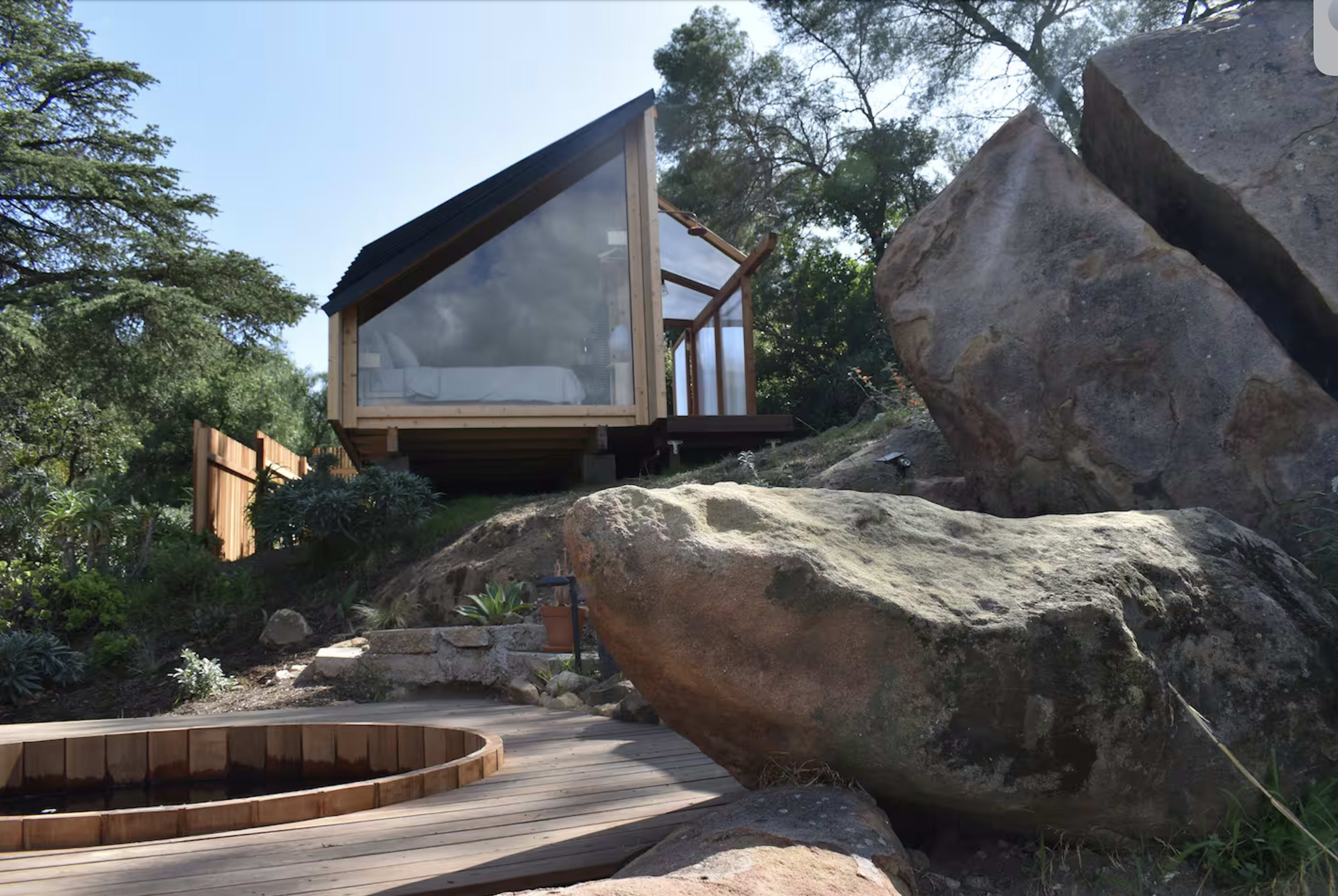 Modern cabin with canyon views Image in Fernwood, Topanga, CA