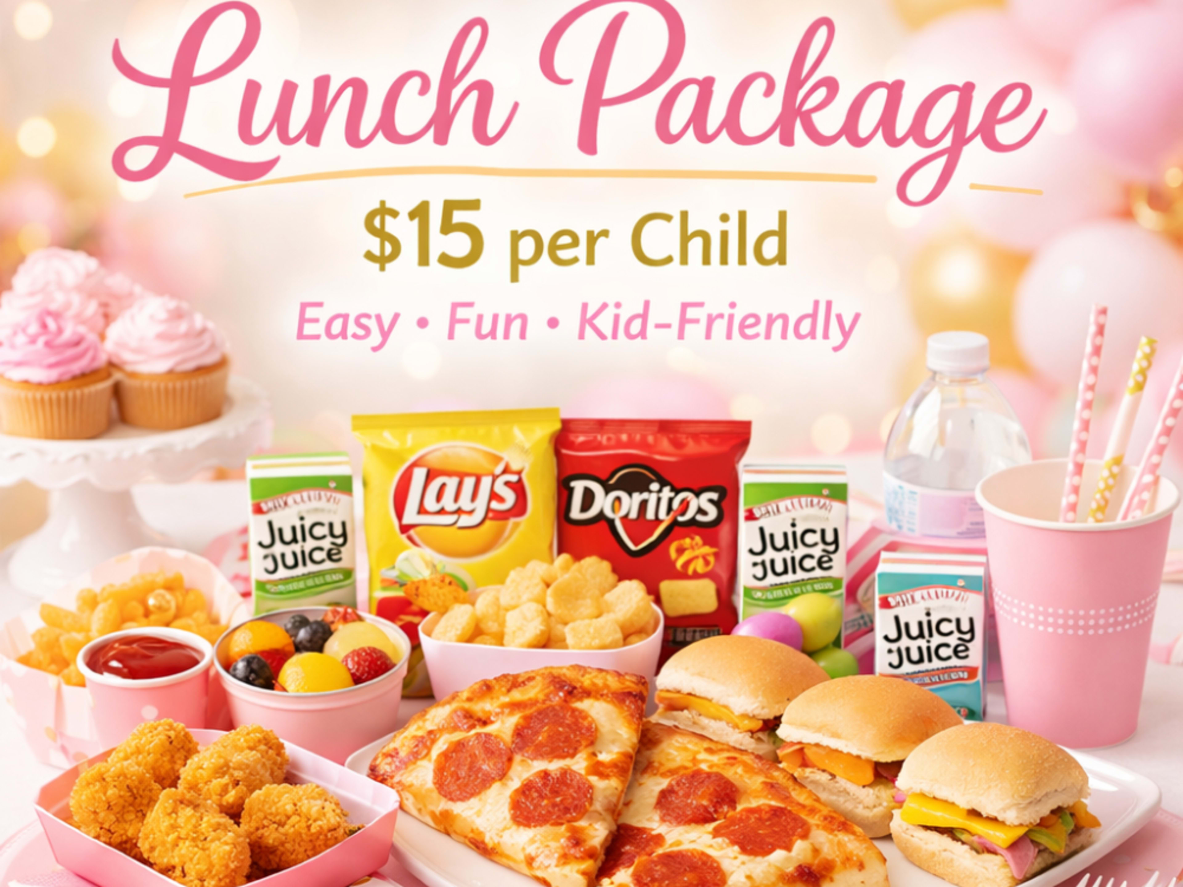 🍽️ Princess & Sweets Lunch Package (Add-On)  Kids