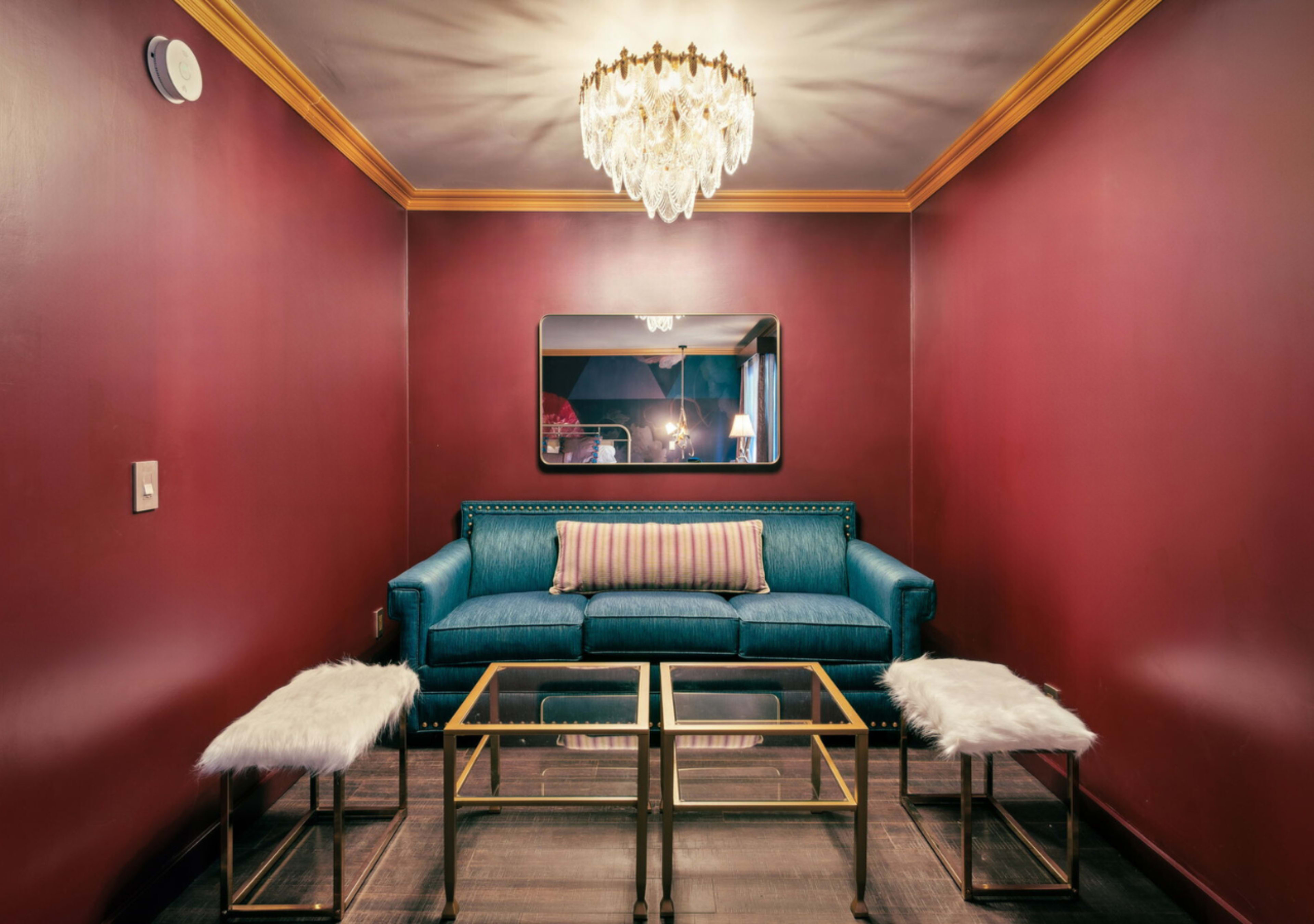 Deluxe King with Queen sleeper sofa at The Fainting Couch; Your Maximalist Boutique Hotel Image in , Cobb, CA
