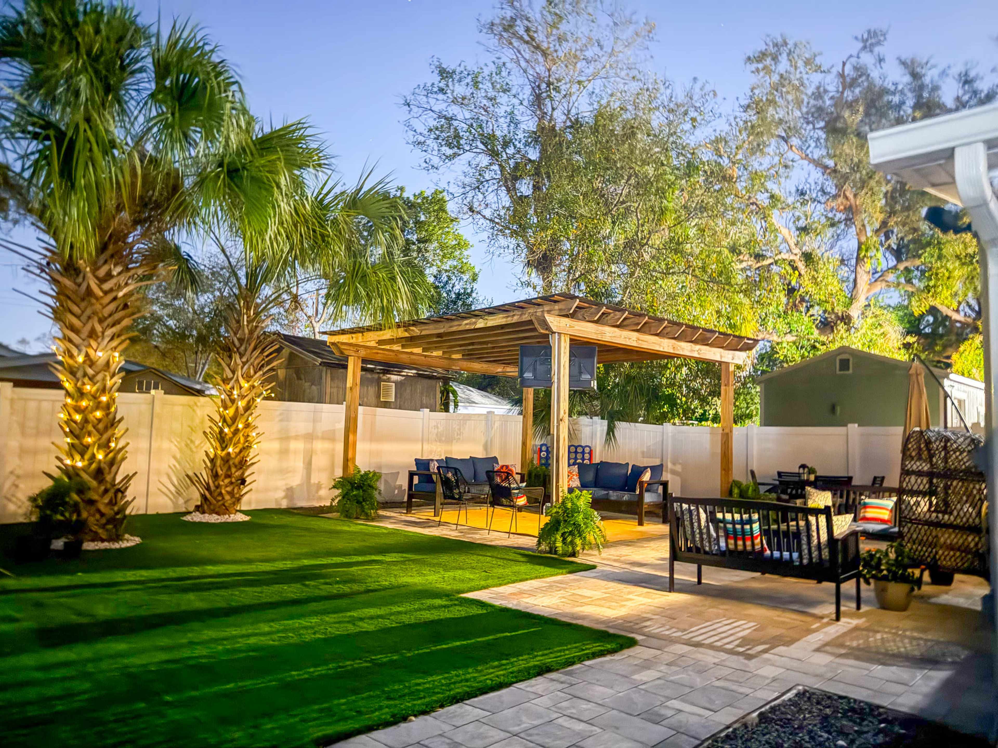 Luxe Glamping Adult Tent, Swings & Pergola Image in Northwest Tampa, Tampa, FL