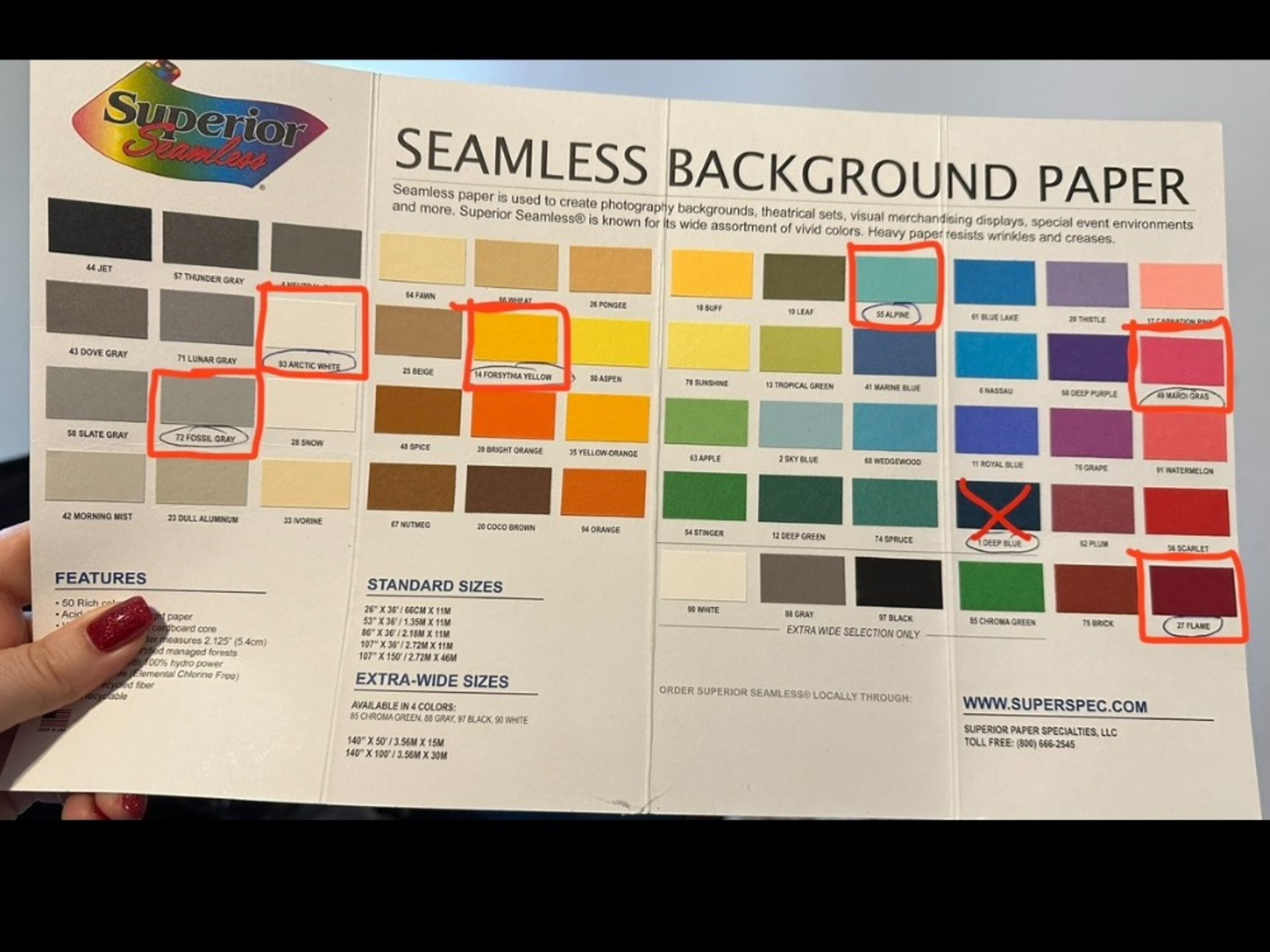 Paper Backdrop Installation (as needed)