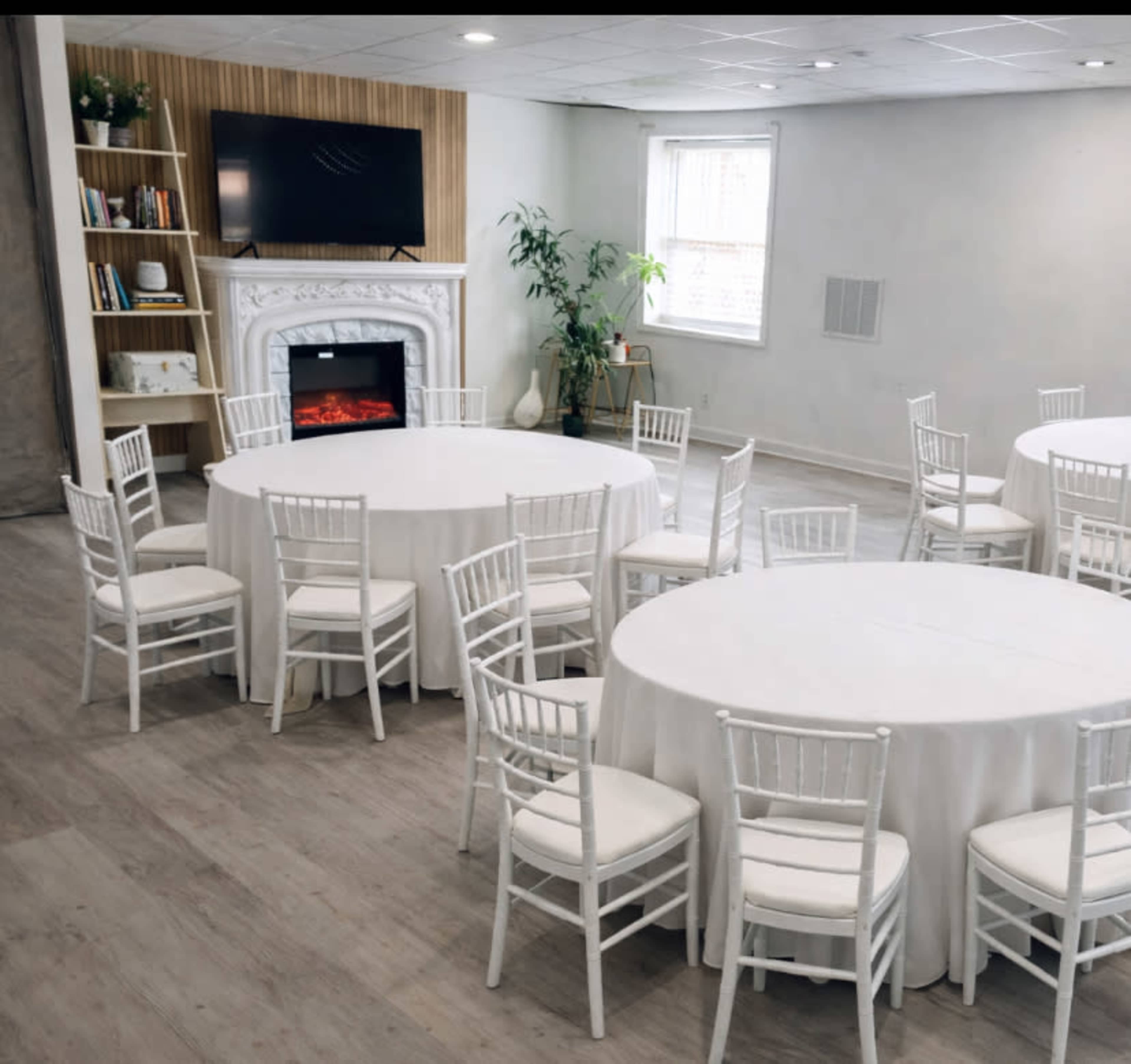 Iconic bar-forward event space with lounge + fireplace Image in Boulder Park, Atlanta, GA