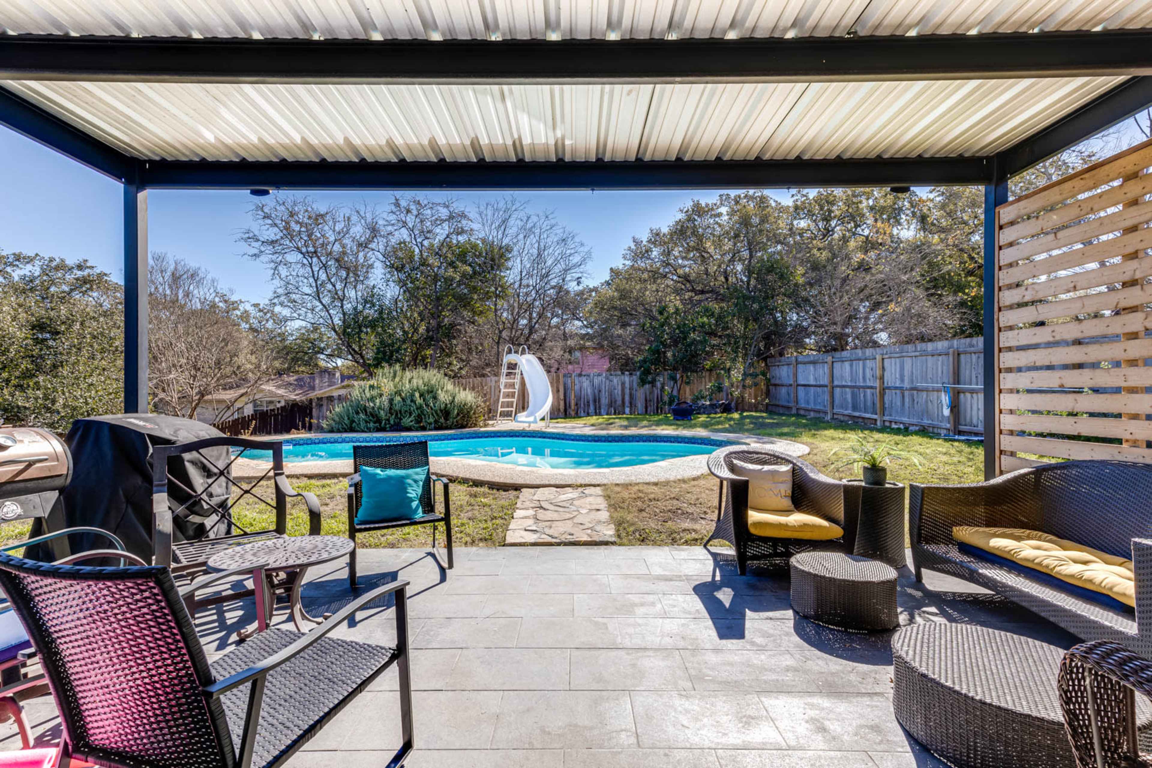 Cute home with a backyard pool Image in Uptown Central, San Antonio, TX