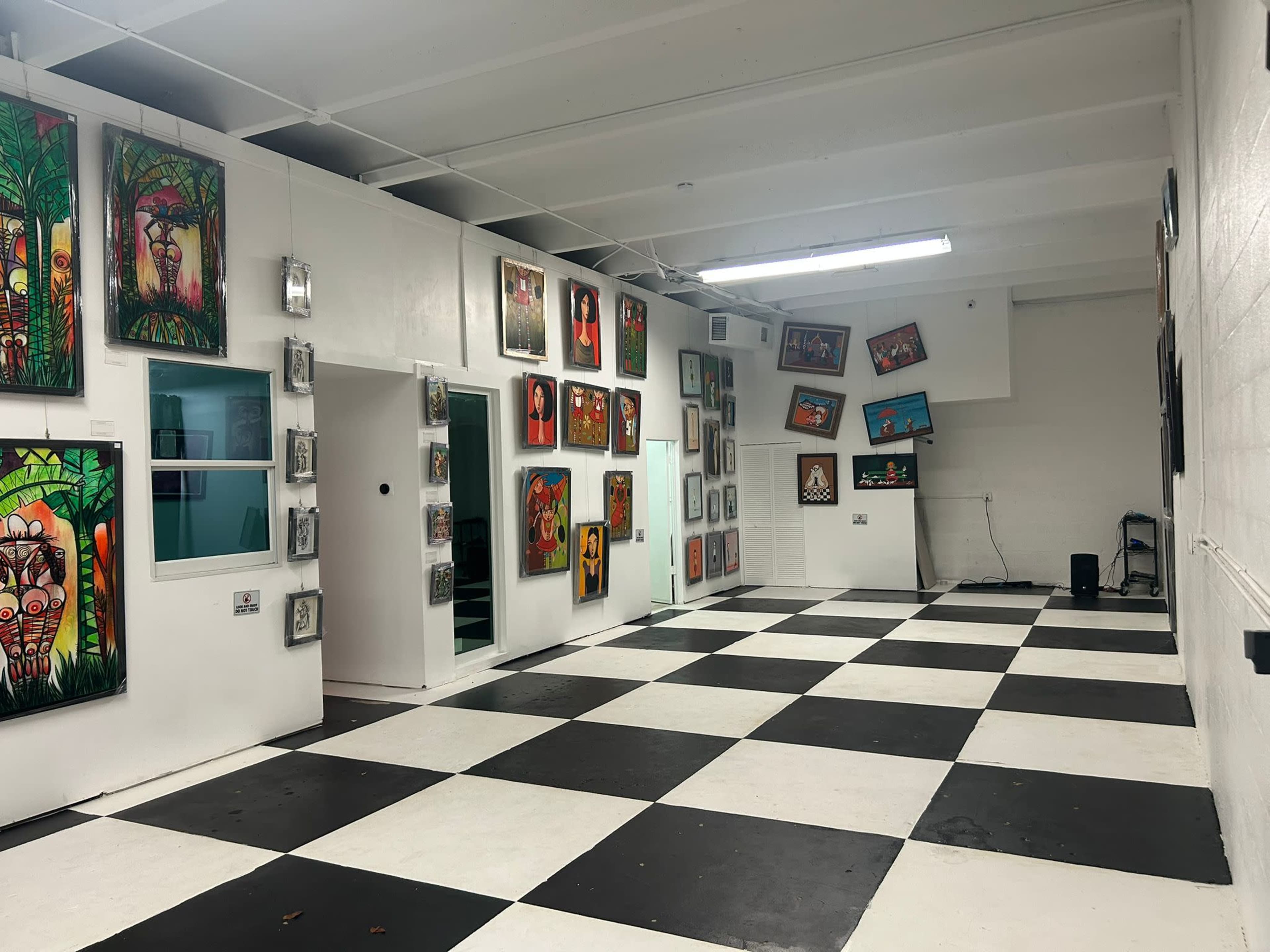 Unique Industrial Modern Art Gallery Studio Image in Ives Estates, MIAMI, FL