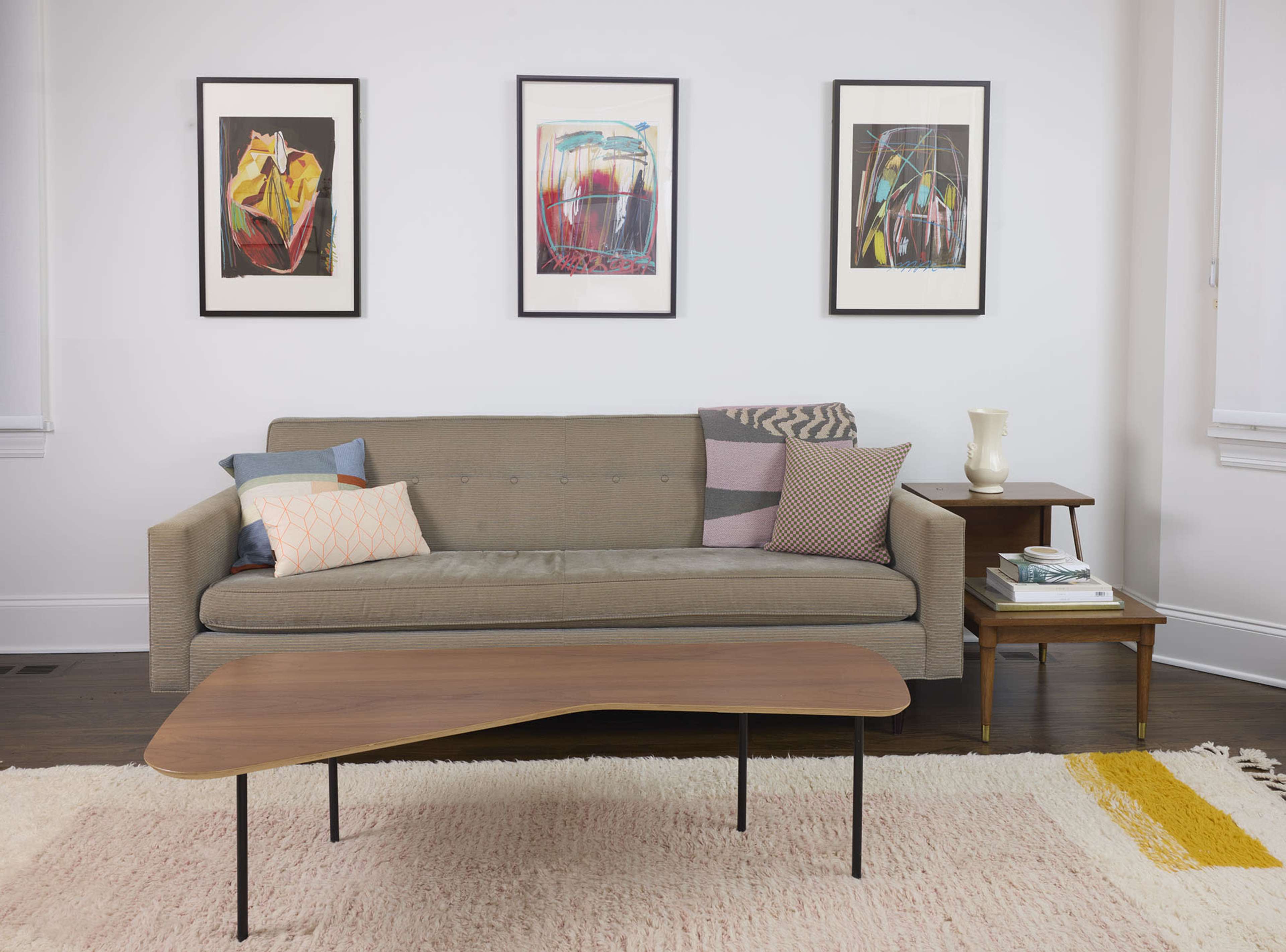 Mid Century Modern style in a traditional home. Image in Lake View, Chicago, IL