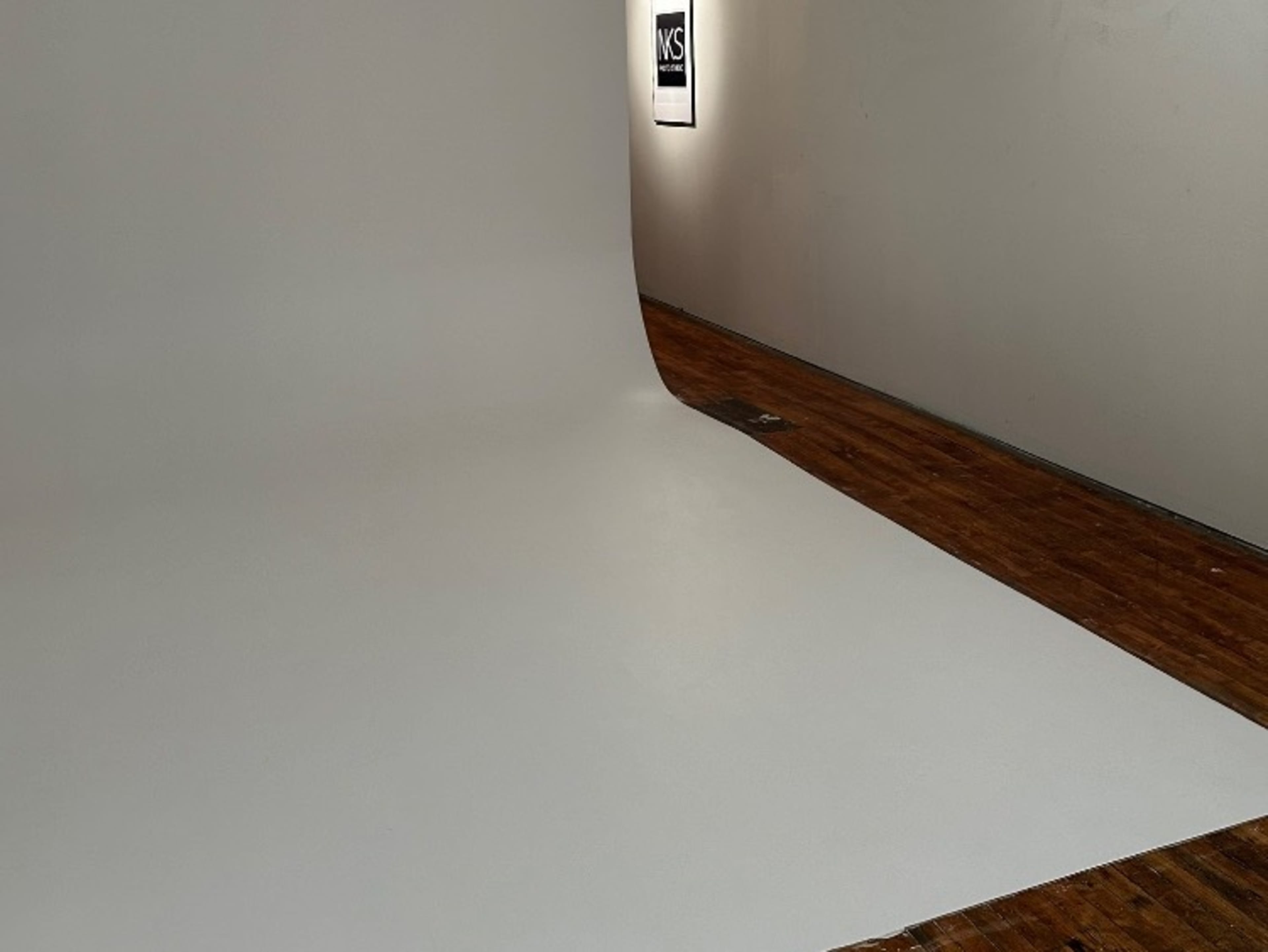 Freshly painted cyc wall 