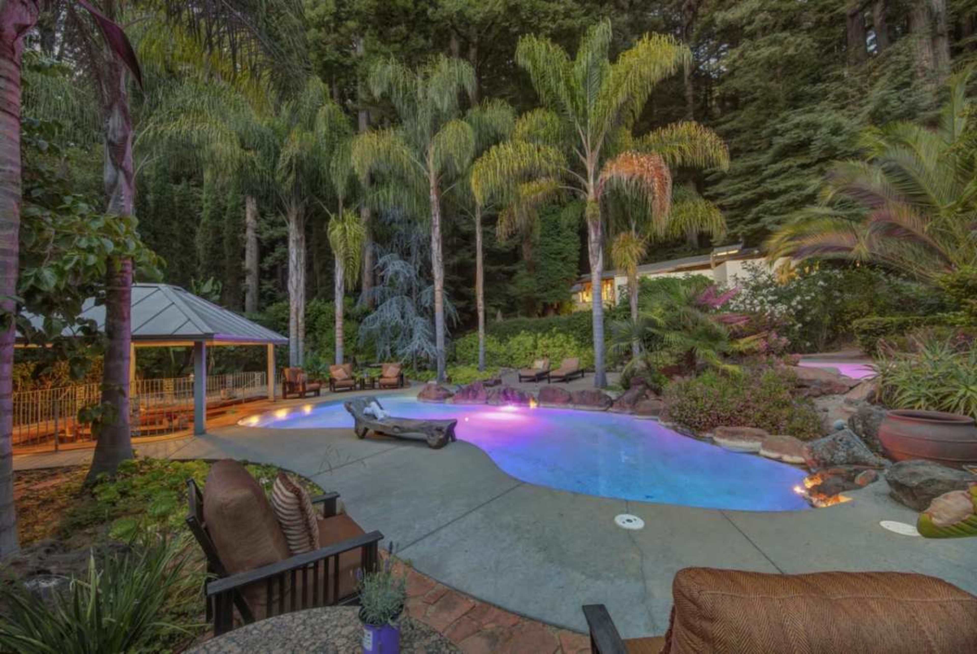 Modern Redwood Retreat with Pool Image in , los gatos, CA