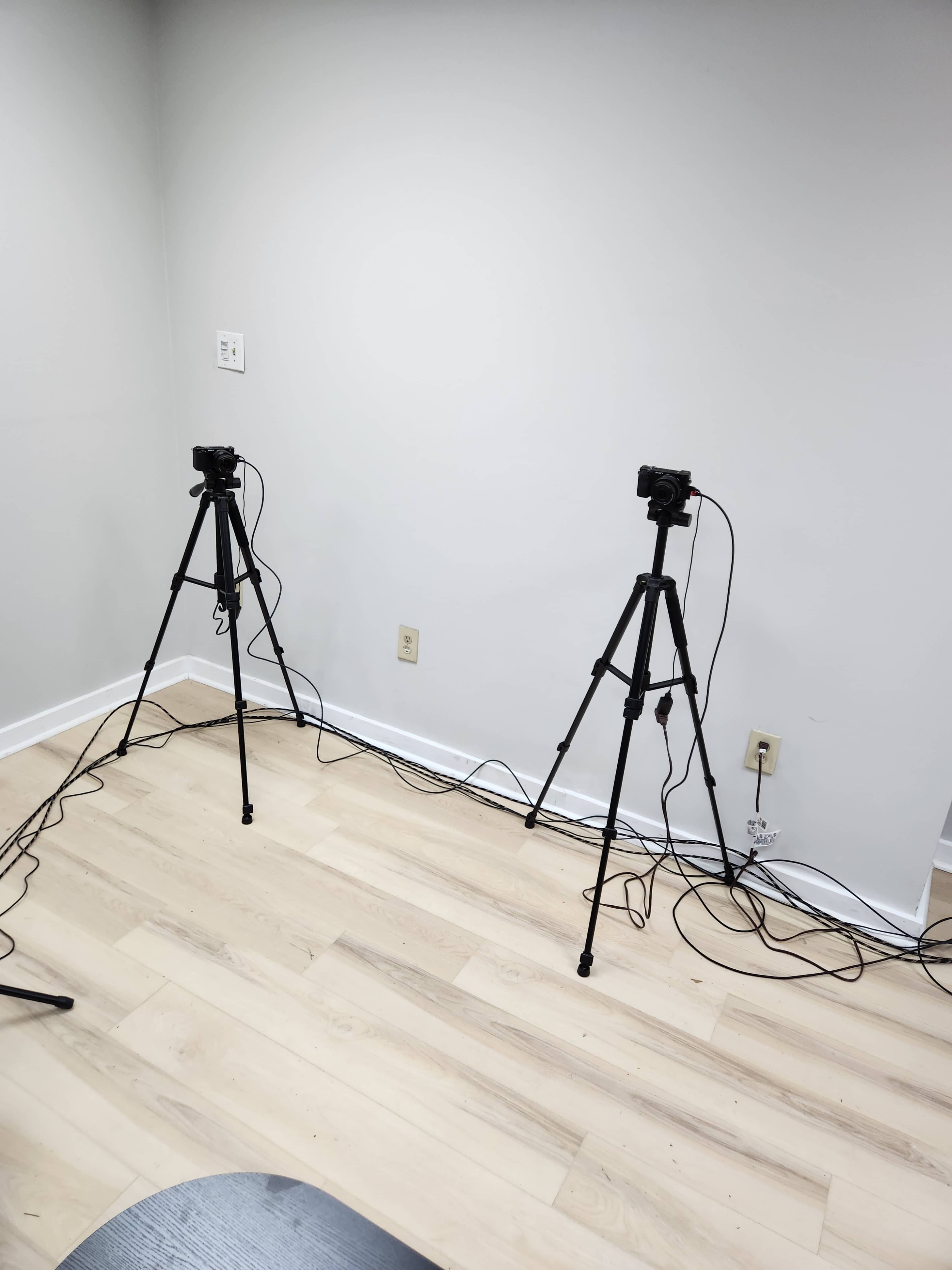 Modern Podcast Studio with Cameras, Mics & Stylish Set Image in Portsmouth, Portsmouth, VA