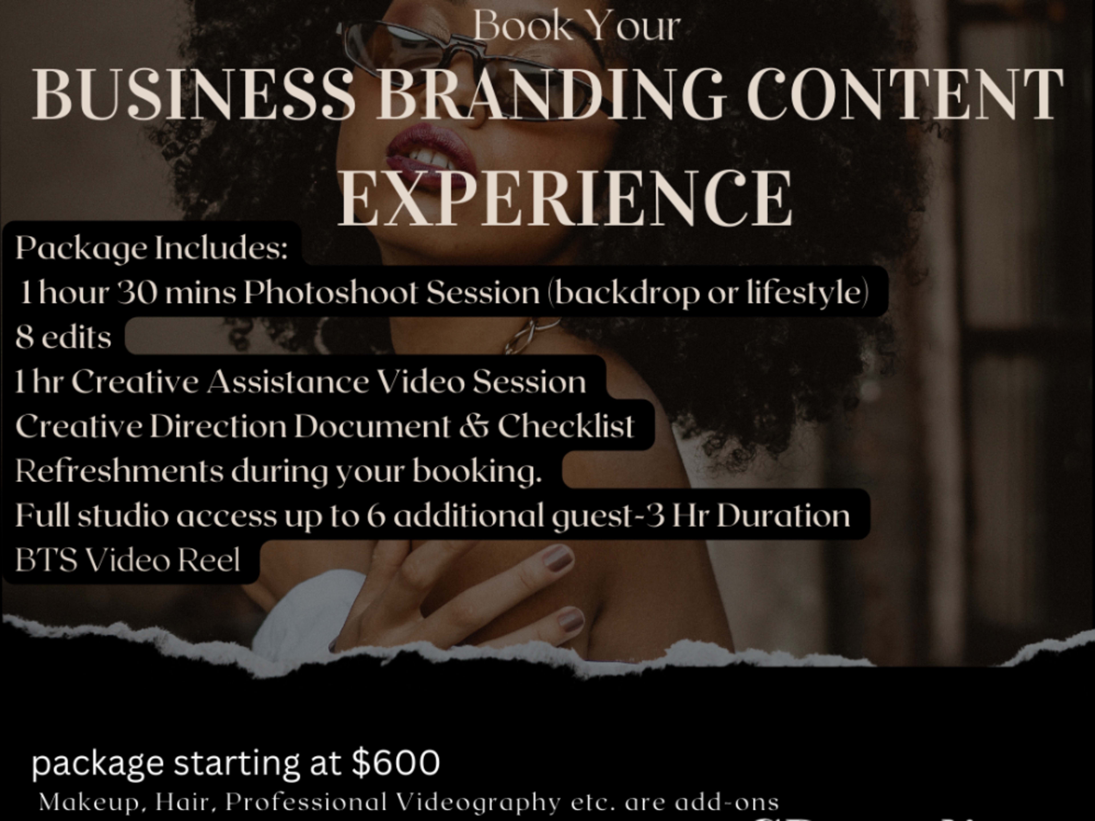 Business Branding Content Experience