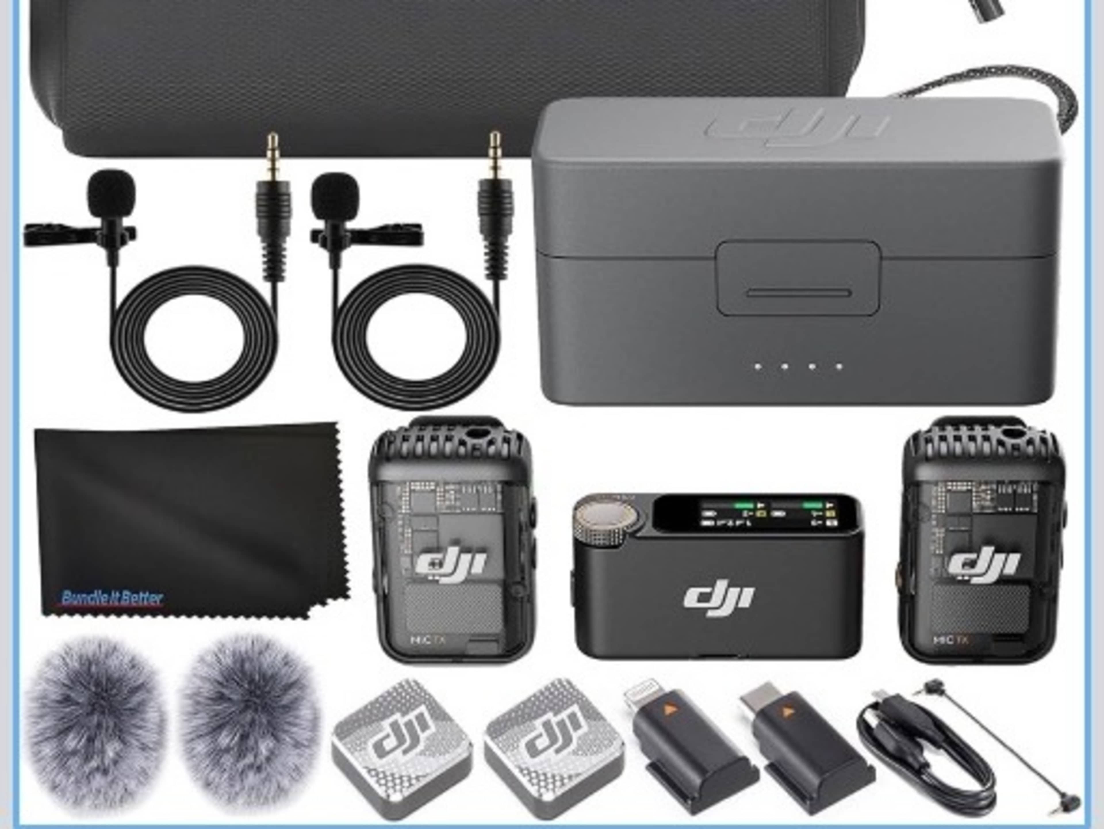 DJI Mic 2 (2 TX + 1 RX + Charging Case), Wireless 