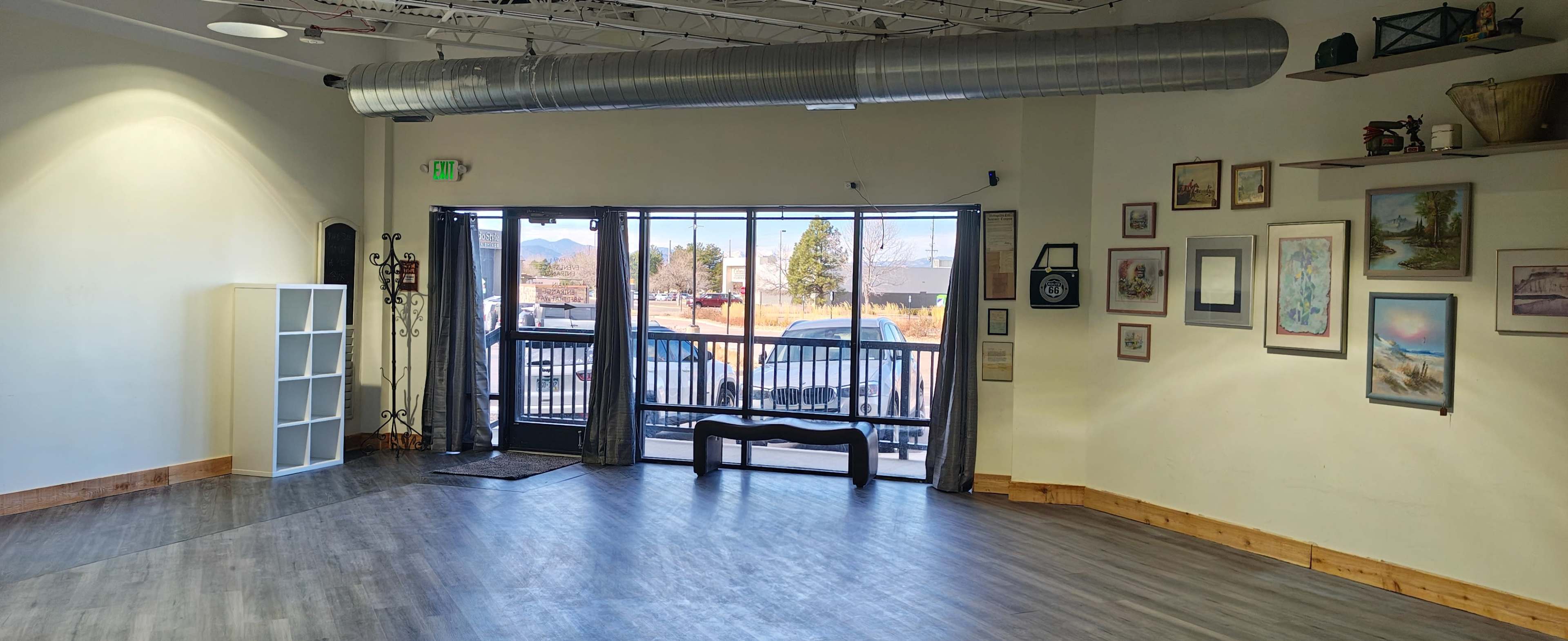 Suburban event space 1100 sq ft room inside a vintage store, with private entrance. Image in Northridge, Highlands Ranch, CO