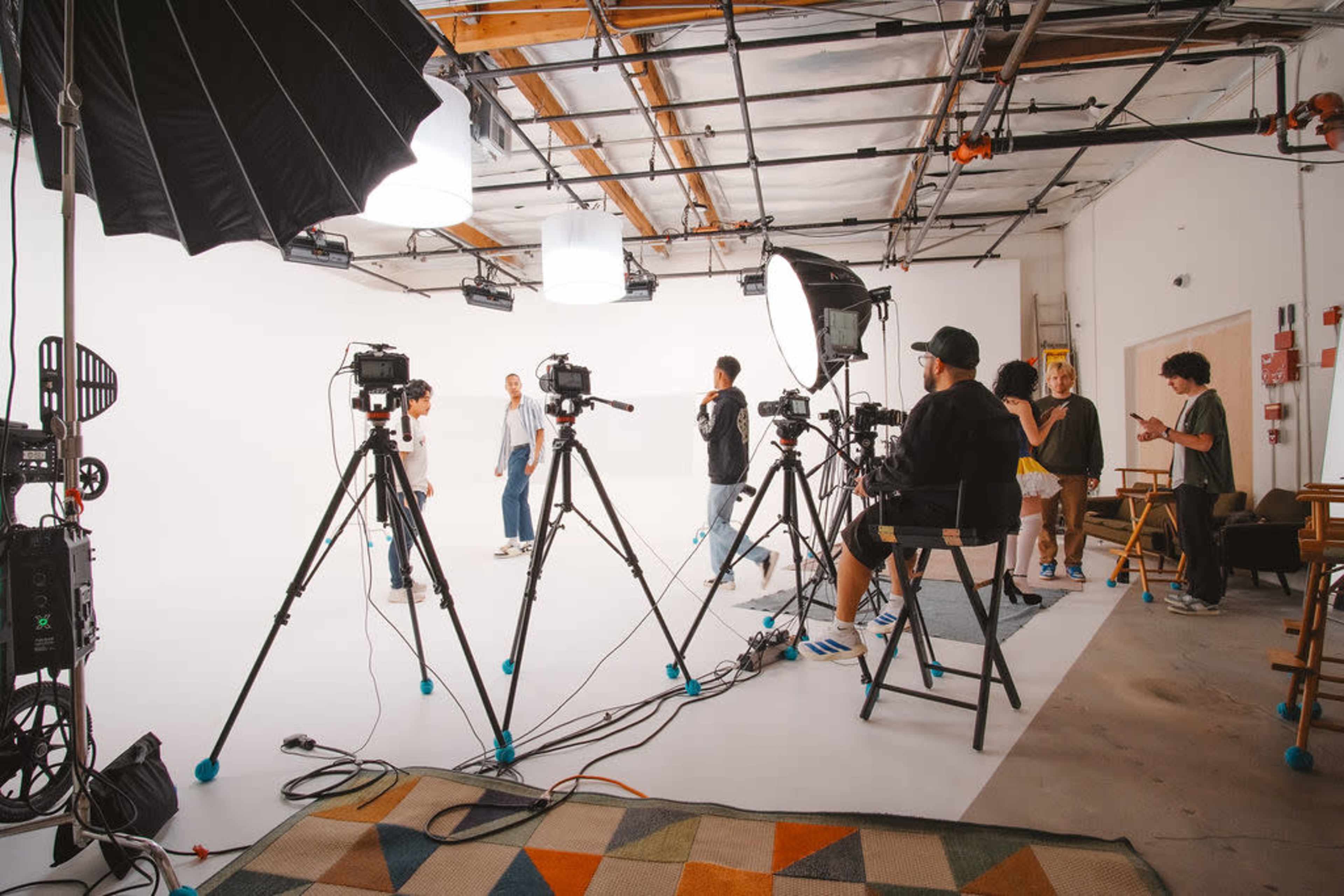 Massive 45' x 35' White Cyclorama Studio - Ideal for Film, Photo, and Commercial Shoots Image in Northridge, Northridge, CA