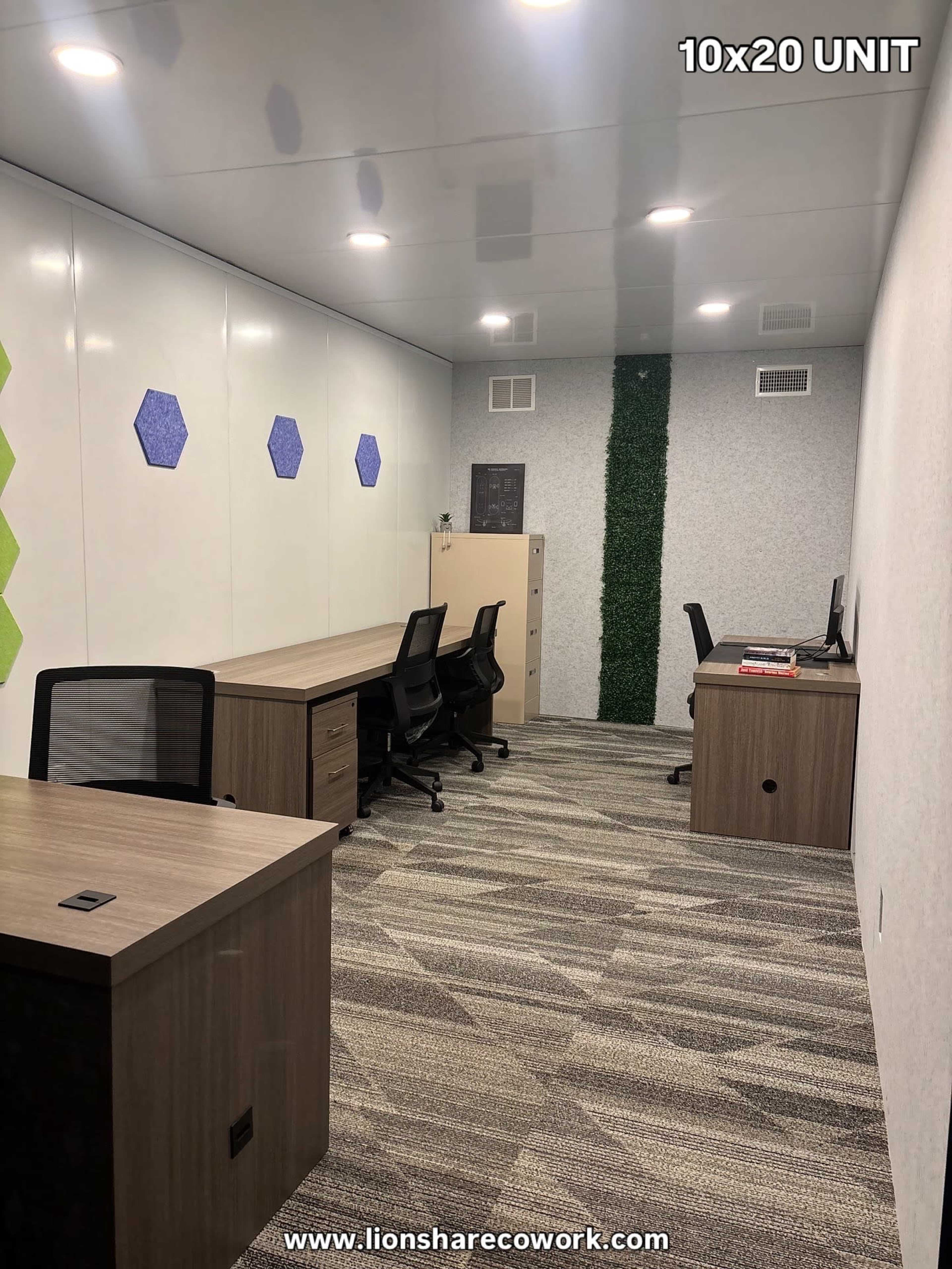 Large Shipping Container Style Office with Whiteboard Walls (1-4 Person) Image in Girvin, Jacksonville, FL