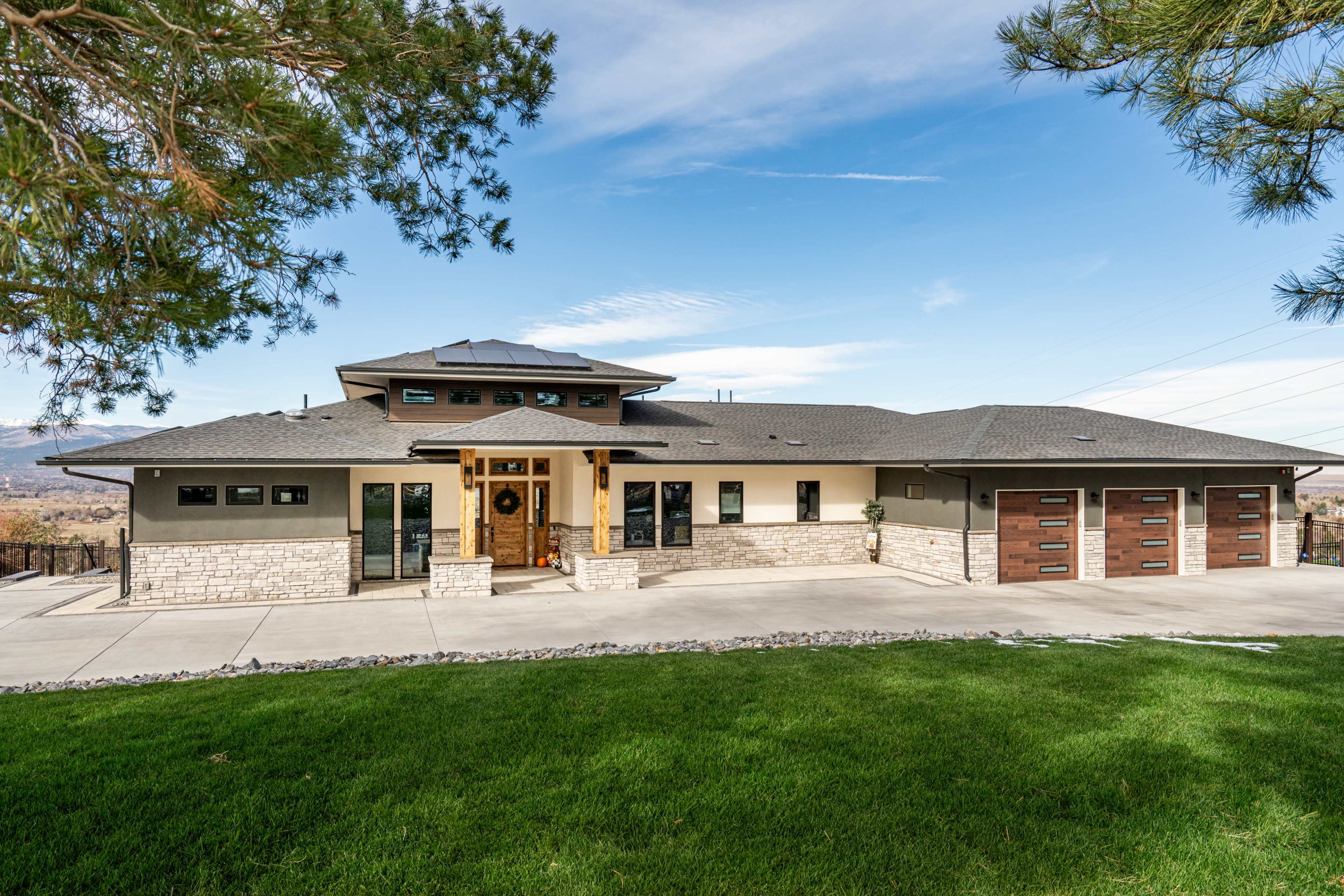 Modern mountain home with panoramic views. Image in Paragon Estates, Boulder, CO