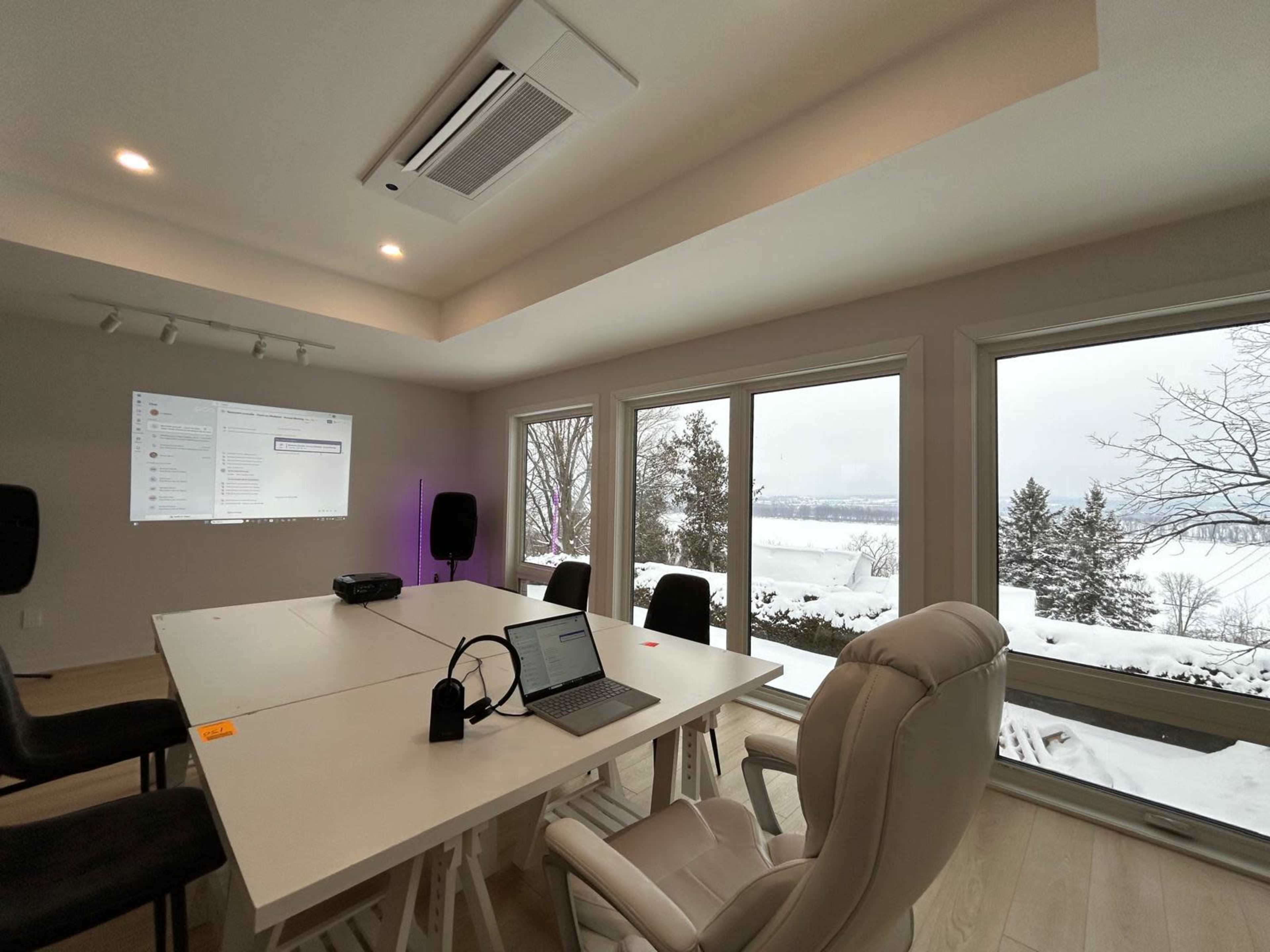 Modern Office Lounge With Inspiring View of The Ottawa River and Laurentian Mountains Image in Cumberland - Estates, Ottawa, ON
