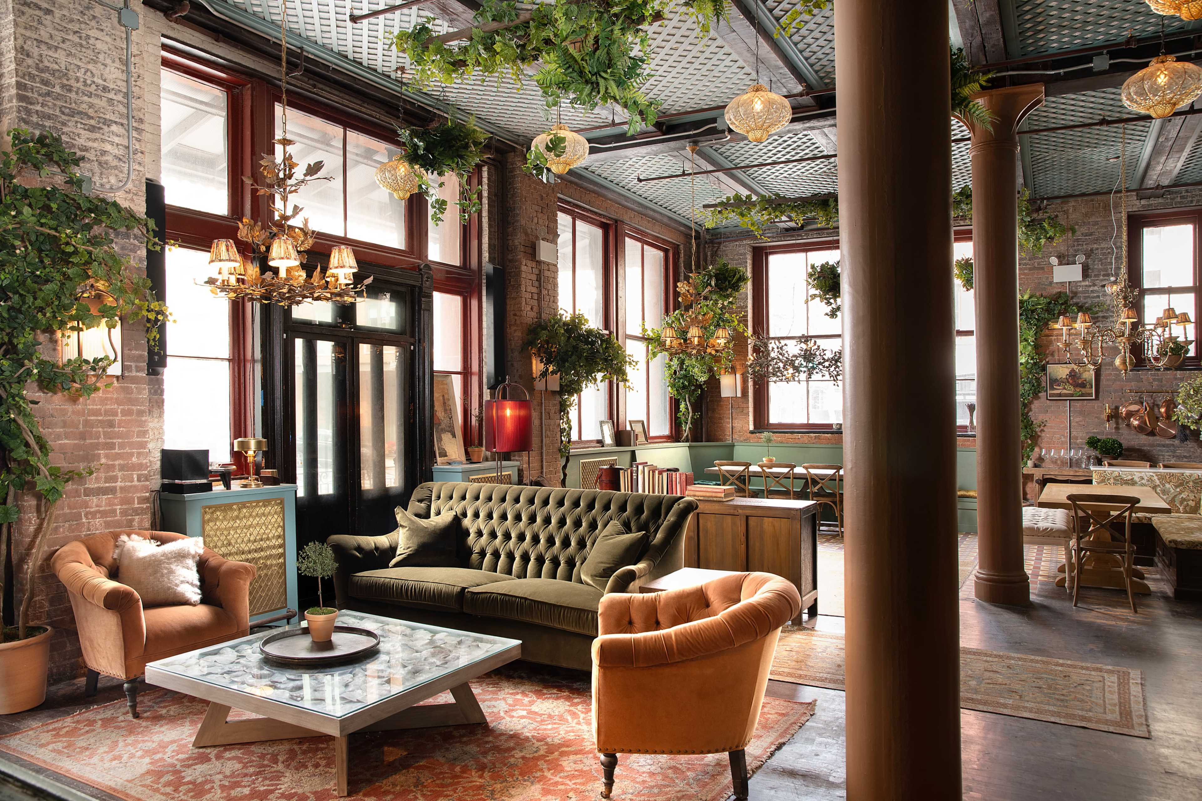 Charming Event Space with Vintage Decor and DJ Setup Image in Lower Manhattan, New York, New York