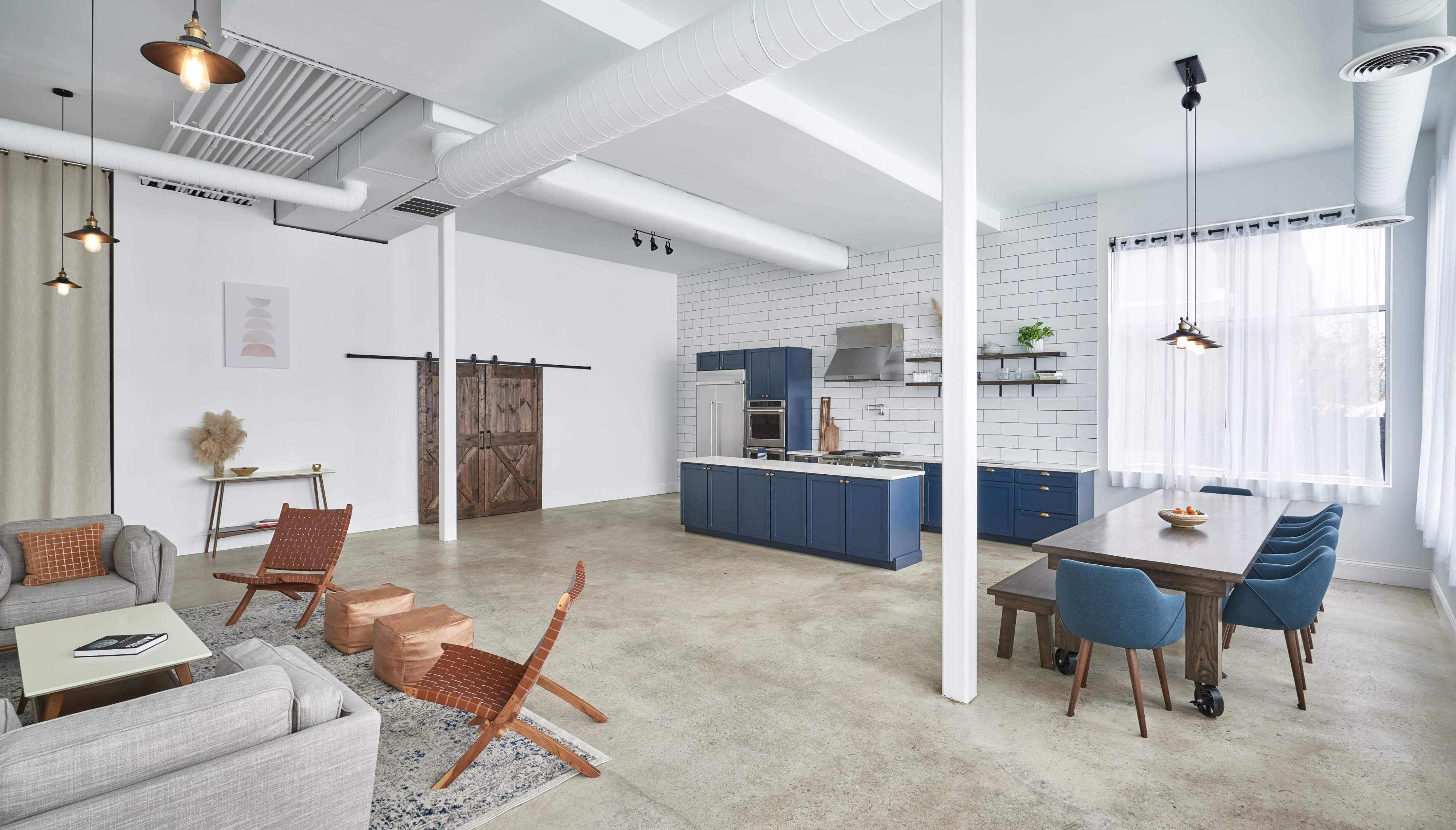 Bright, Modern Studio with Kitchen with tons of Natural Light for Photography and Film Image in Irving Park, Chicago, IL