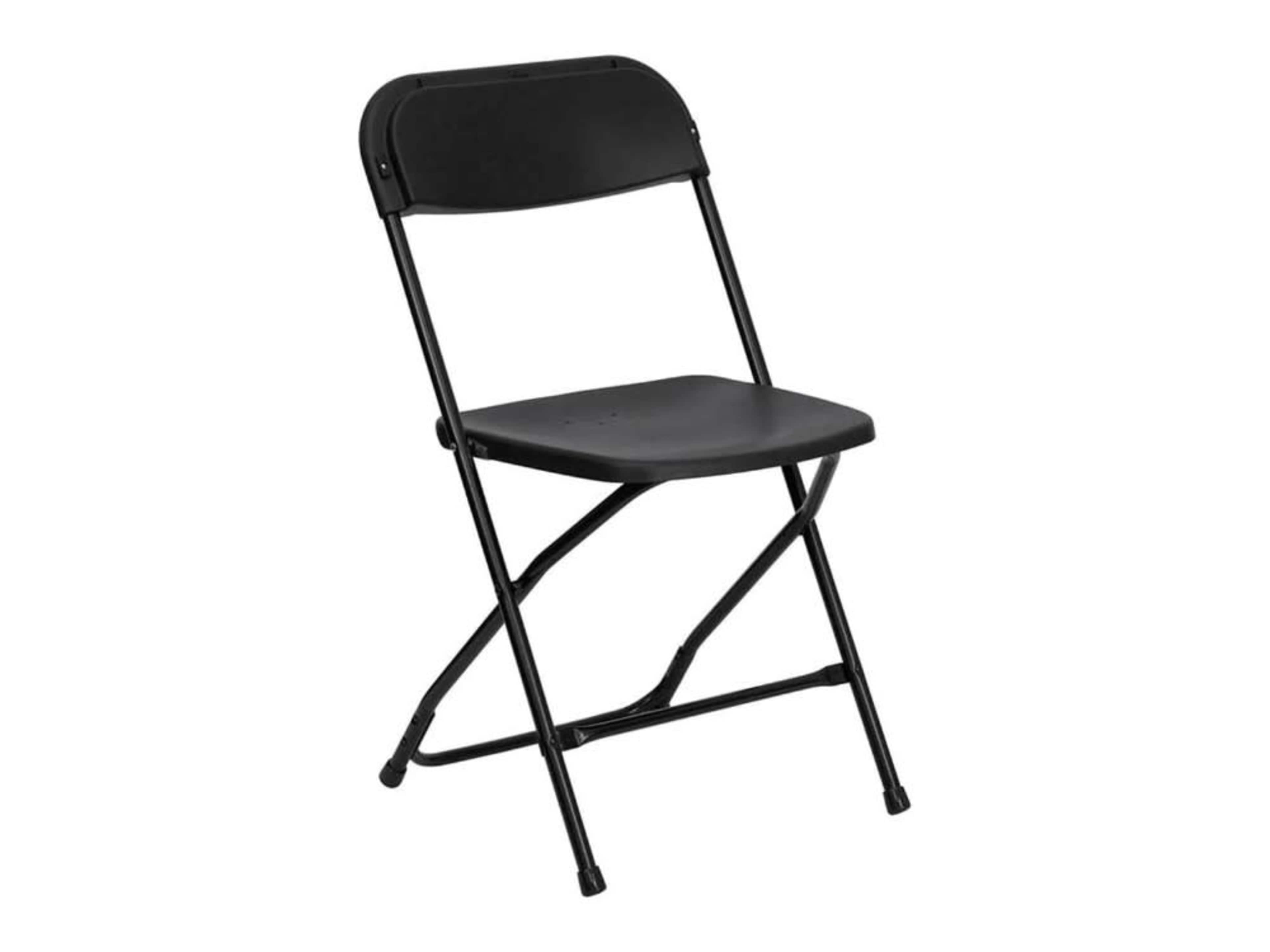 Black Plastic Folding Chair